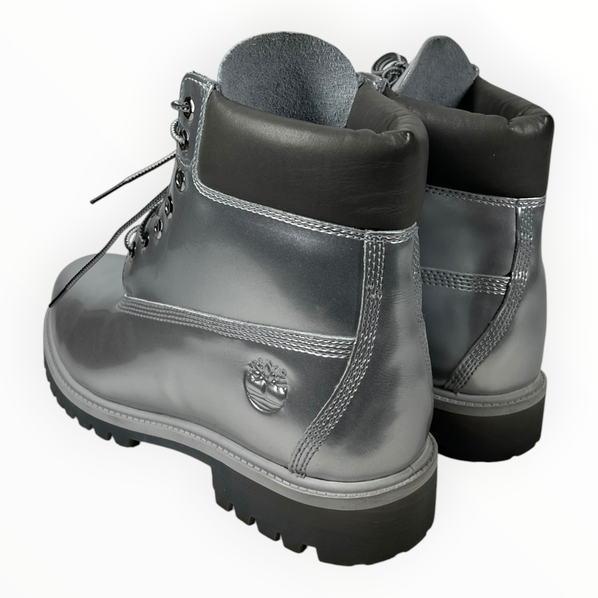 Timberland/Veneda Carter/Lace Up Boots/US 10.5/Leather/SLV/SILVER TIMBERLANDS view 2