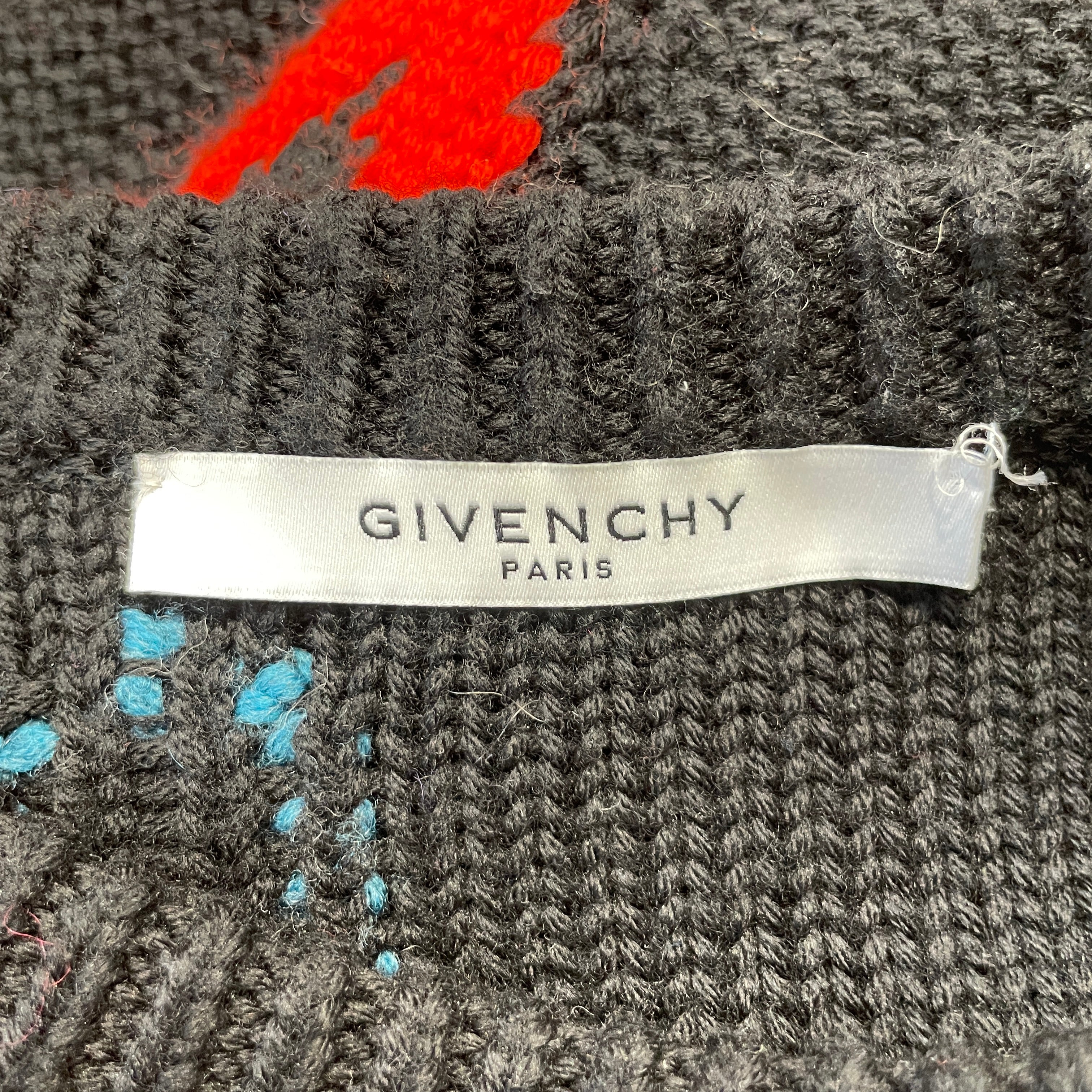 GIVENCHY/Heavy Sweater/M/Wool/BLK/KNIT view 3