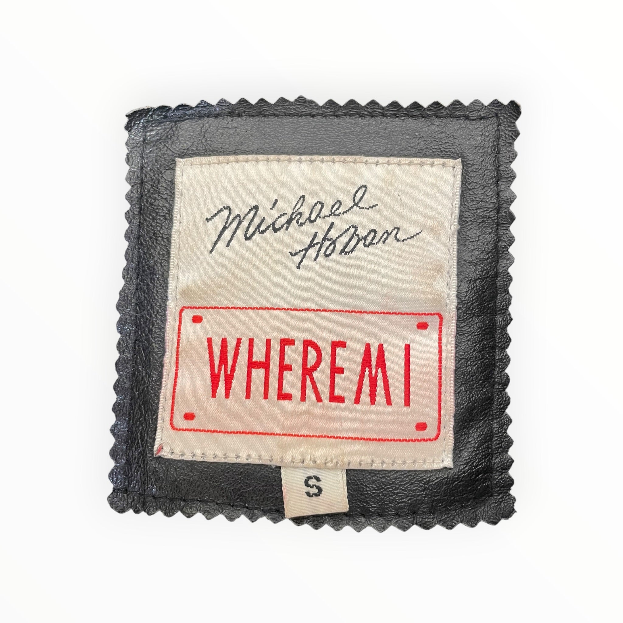 MICHAEL HOBAN/Quilted Jkt/L/Leather/BLK/All Over Print/ view 3