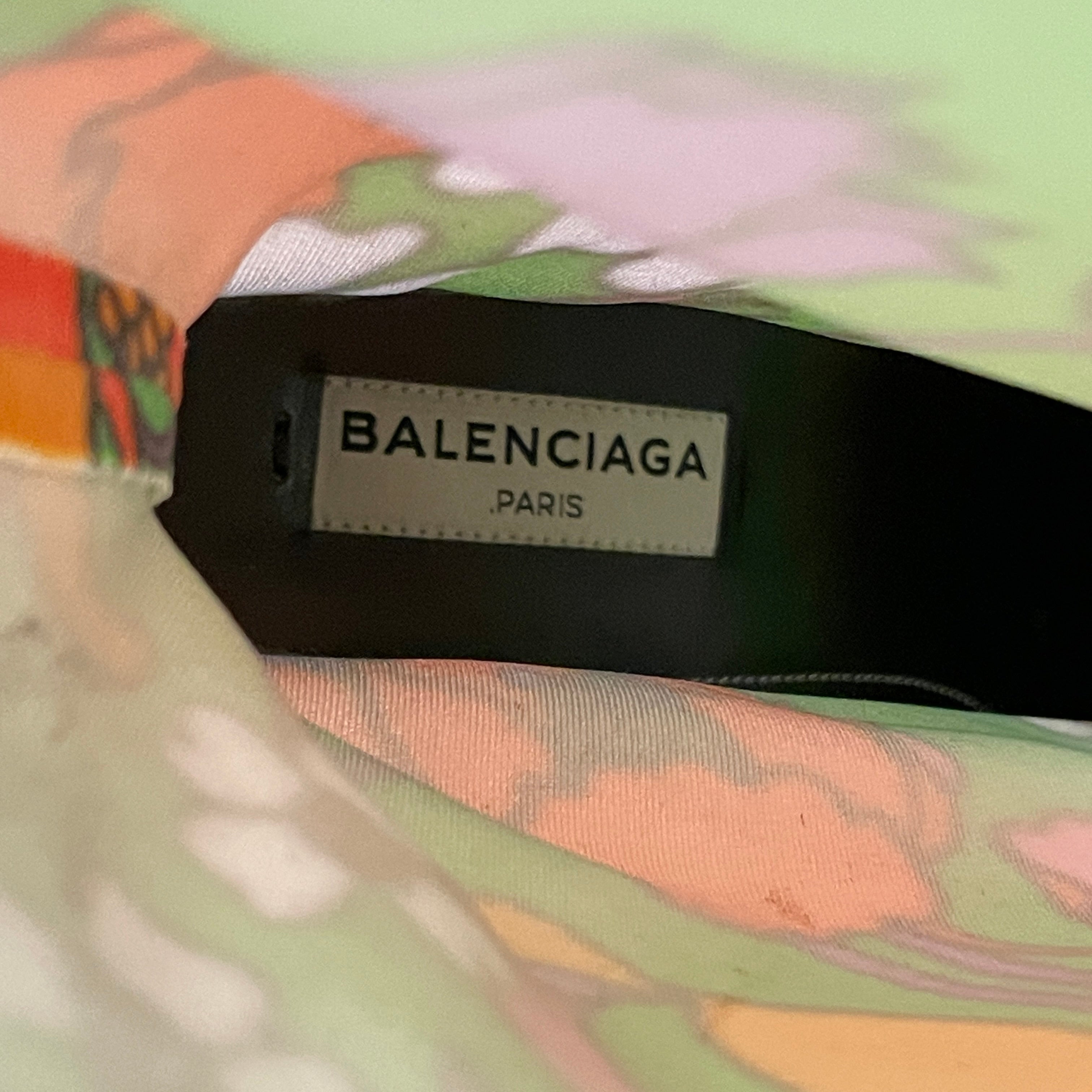 BALENCIAGA/Boots/EU 39/All Over Print/Nylon/GRN/2017 FLORAL KNIFE BOOTIES view 4