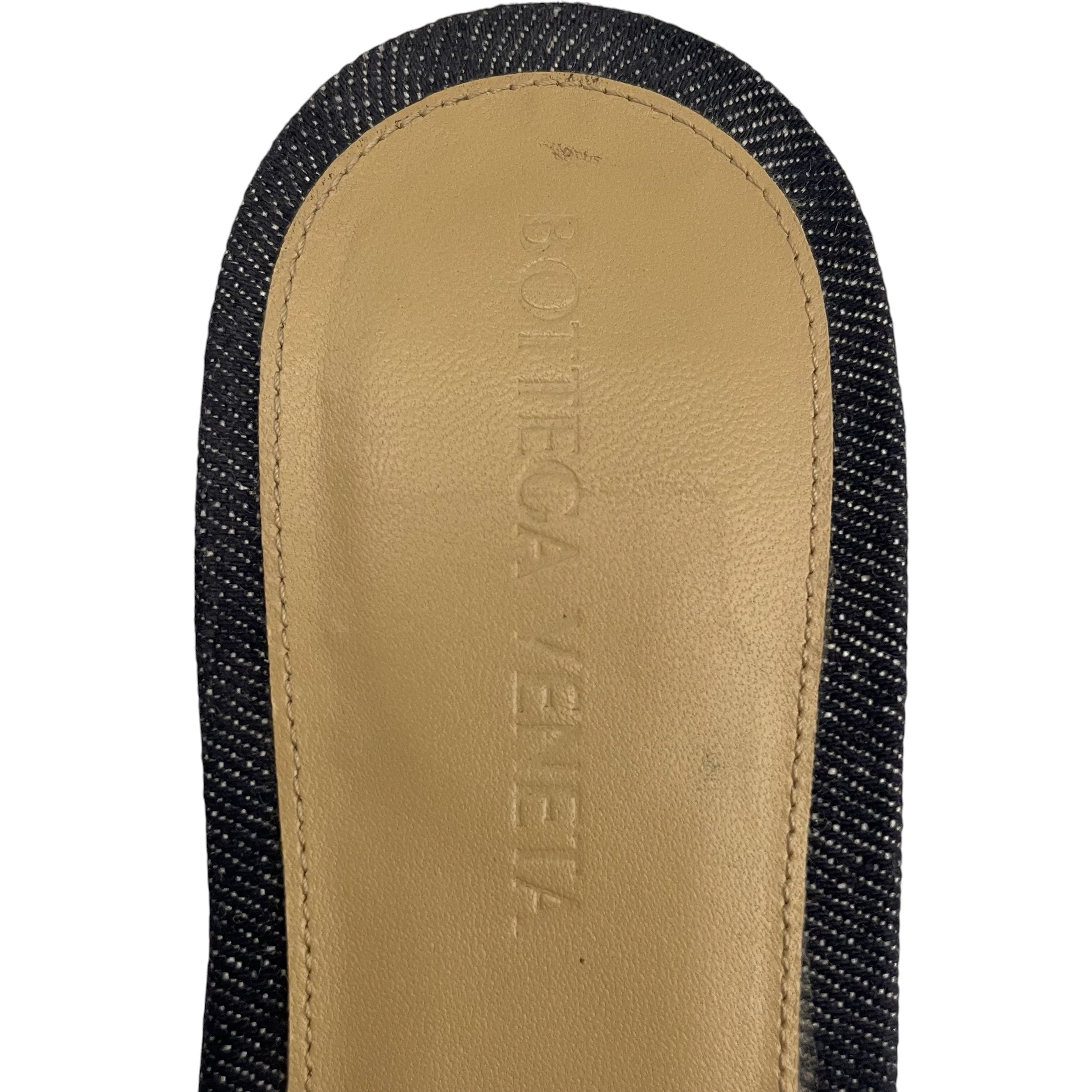 BOTTEGA VENETA/Sandals/EU 38/Denim/IDG/PADDED CLOTH MULES view 5