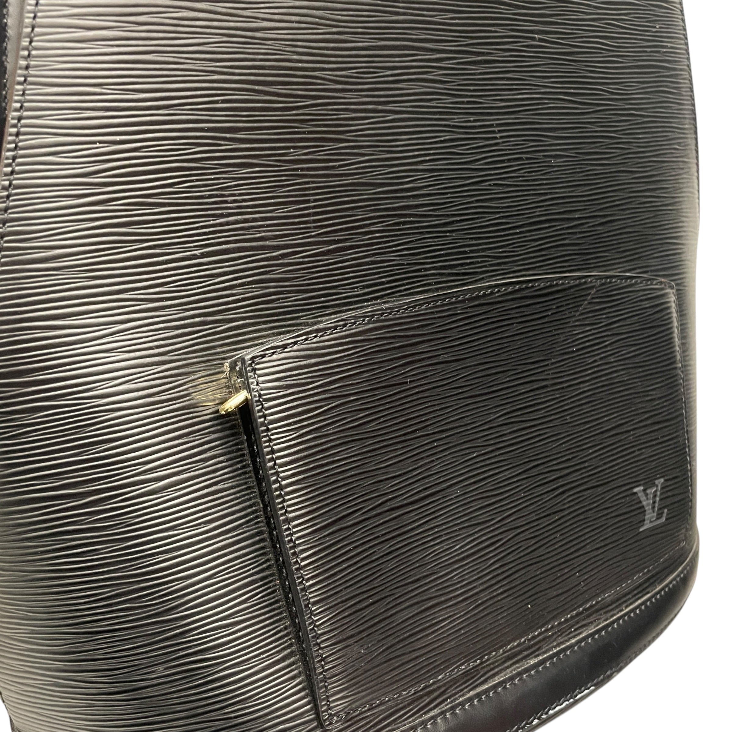 LOUIS VUITTON/Backpack/Leather/BLK/EPI GOBELINS VTG view 4