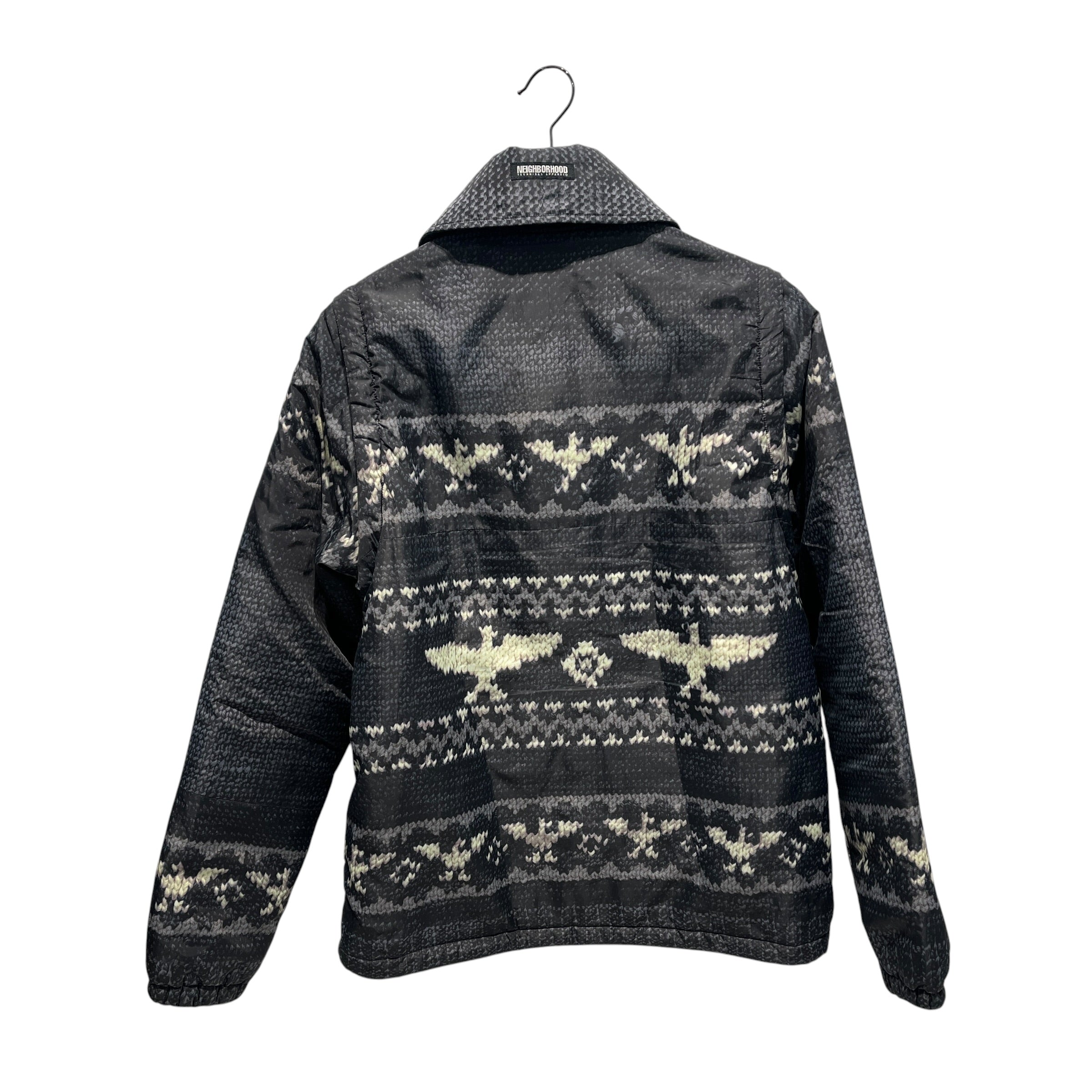 NEIGHBORHOOD/Quilted Jkt/L/Nylon/IDG/Graphic/NYLON SWEATER PRINT DOWN view 2