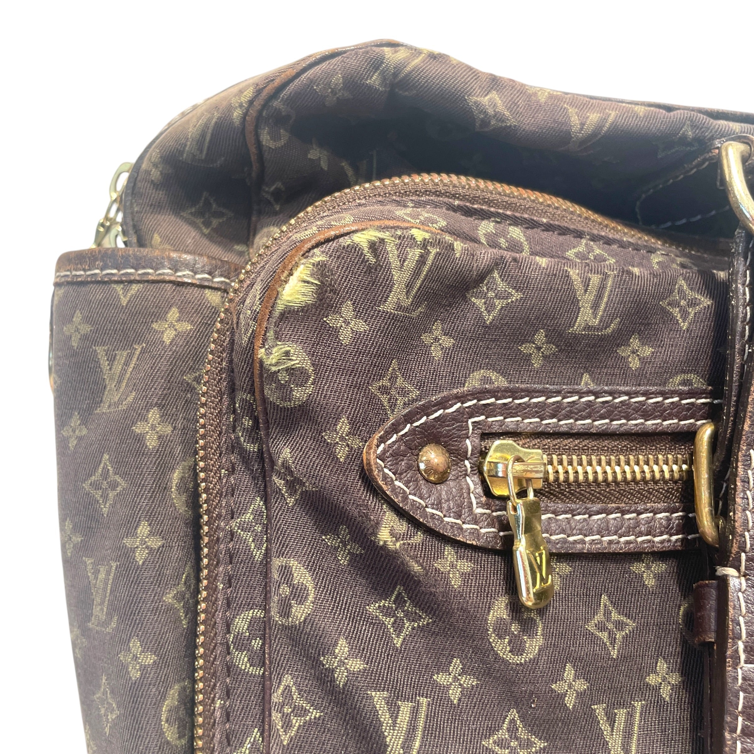 LOUIS VUITTON/Luggage/Monogram/Cotton/BRW/Mini Lin Sac a Langer view 10
