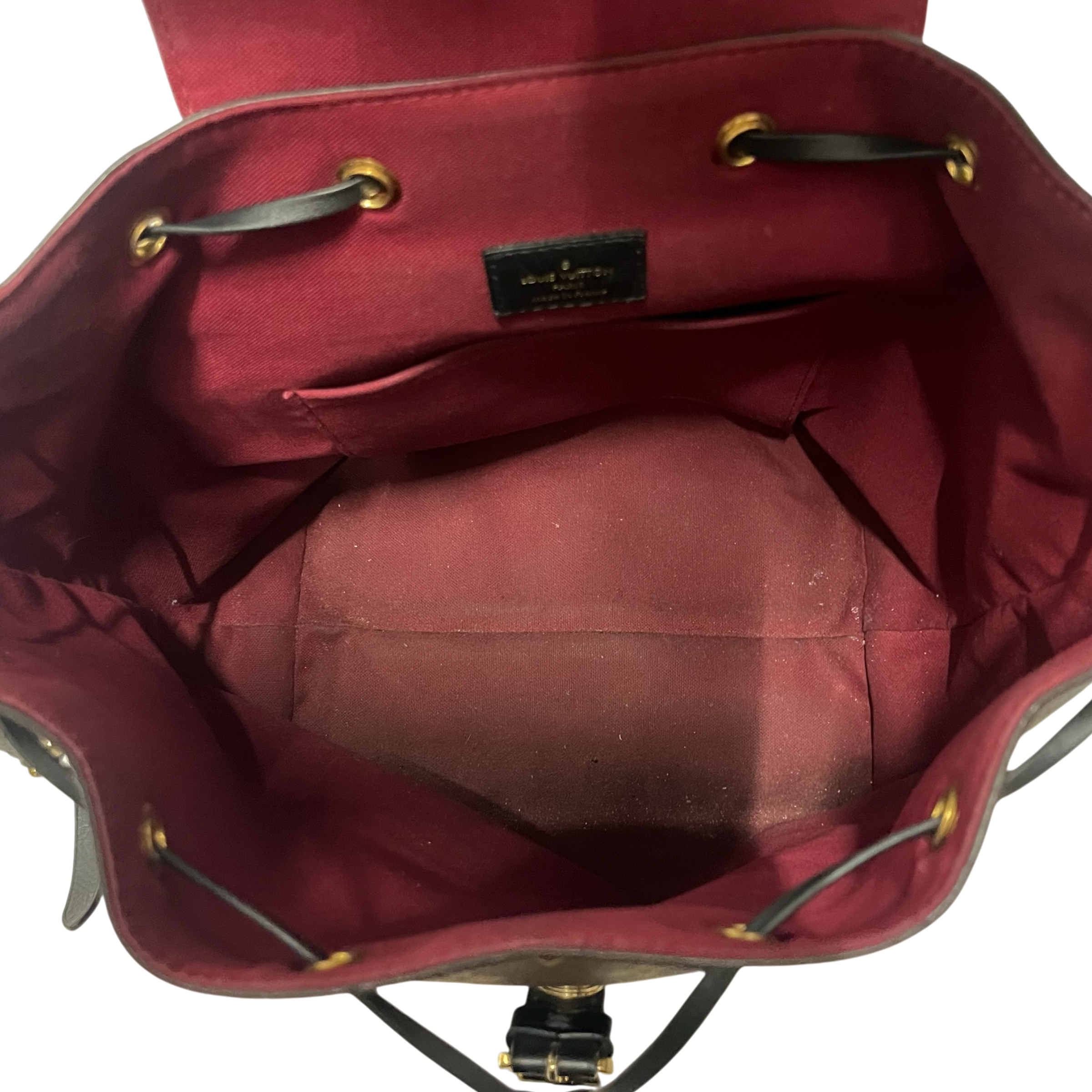 LOUIS VUITTON/Bag/Monogram/Leather/BRW/montsouris backpack view 7