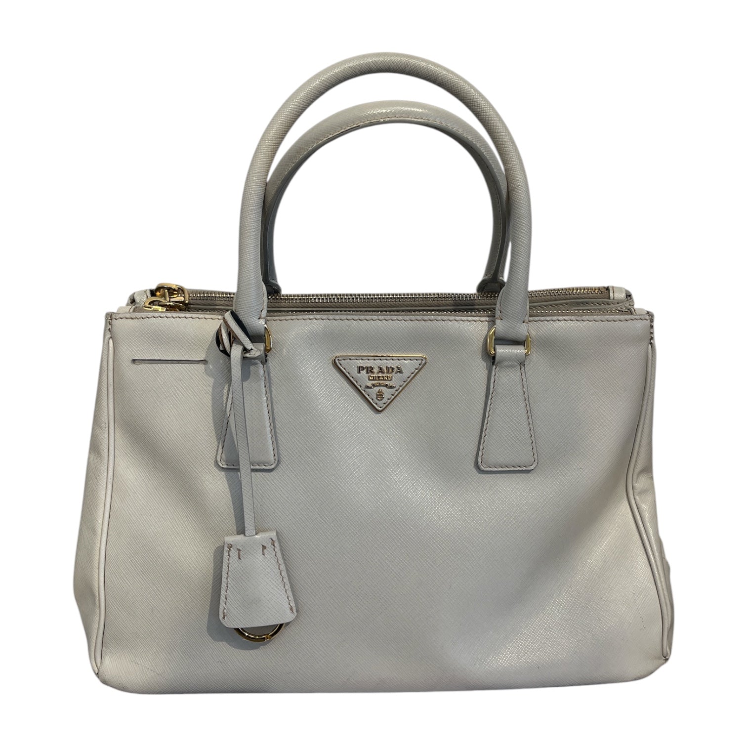 PRADA/Hand Bag/Leather/CRM/galleria view 1