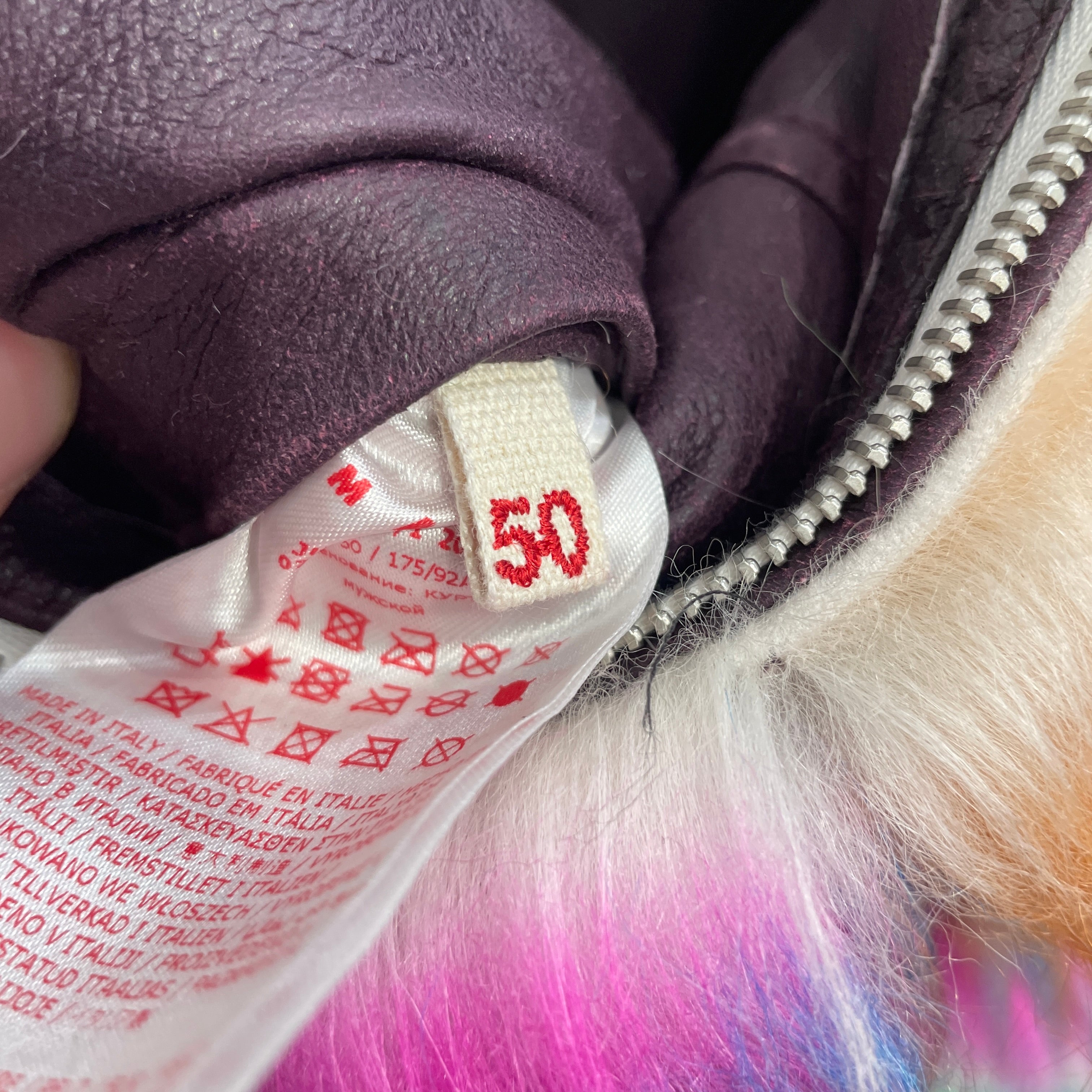 MARNI/Jacket/50/Fur/MLT/All Over Print/PAINTED FUR LEATHER LINE JKT view 5