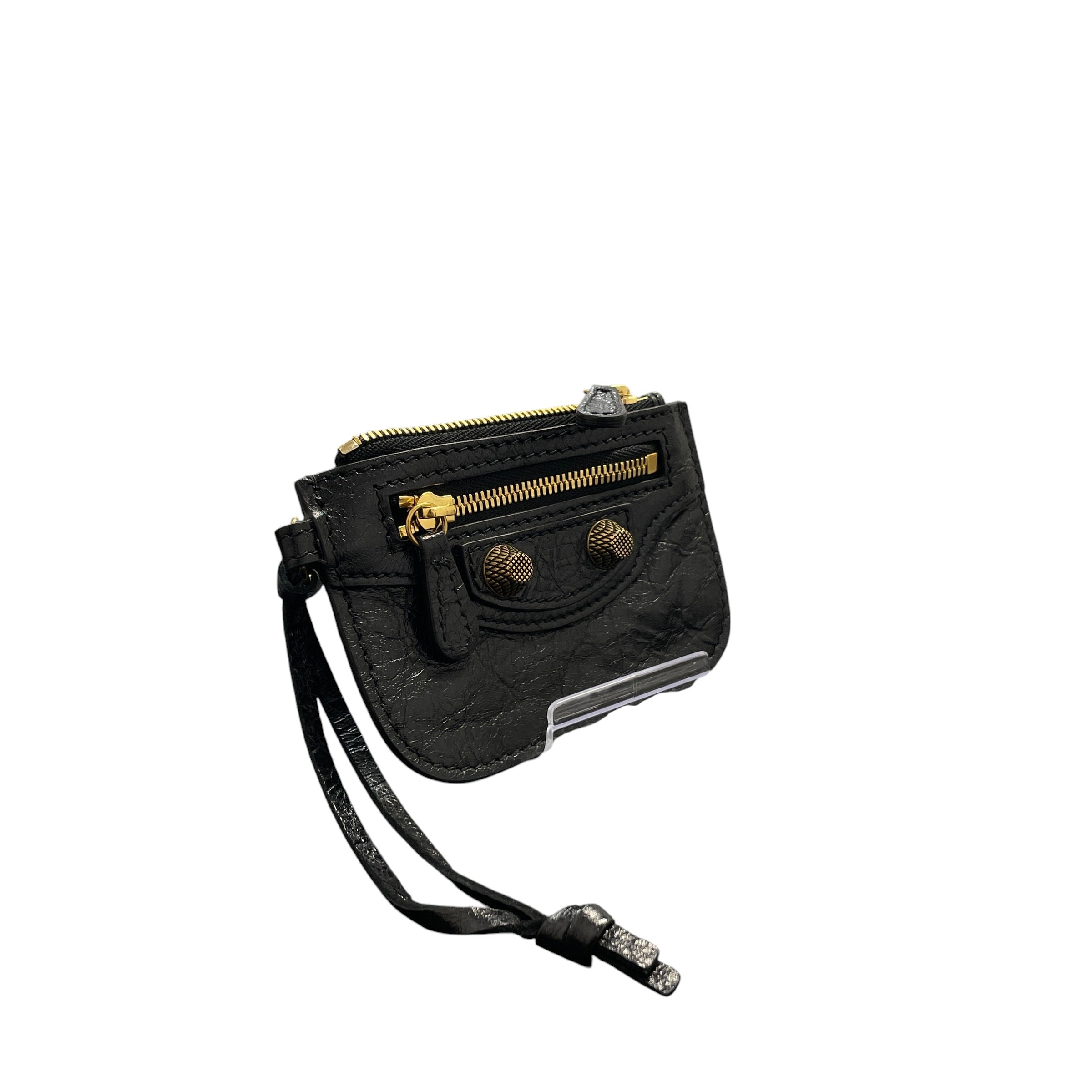 BALENCIAGA/Coin Wallet/Lambskin/BLK/ view 1