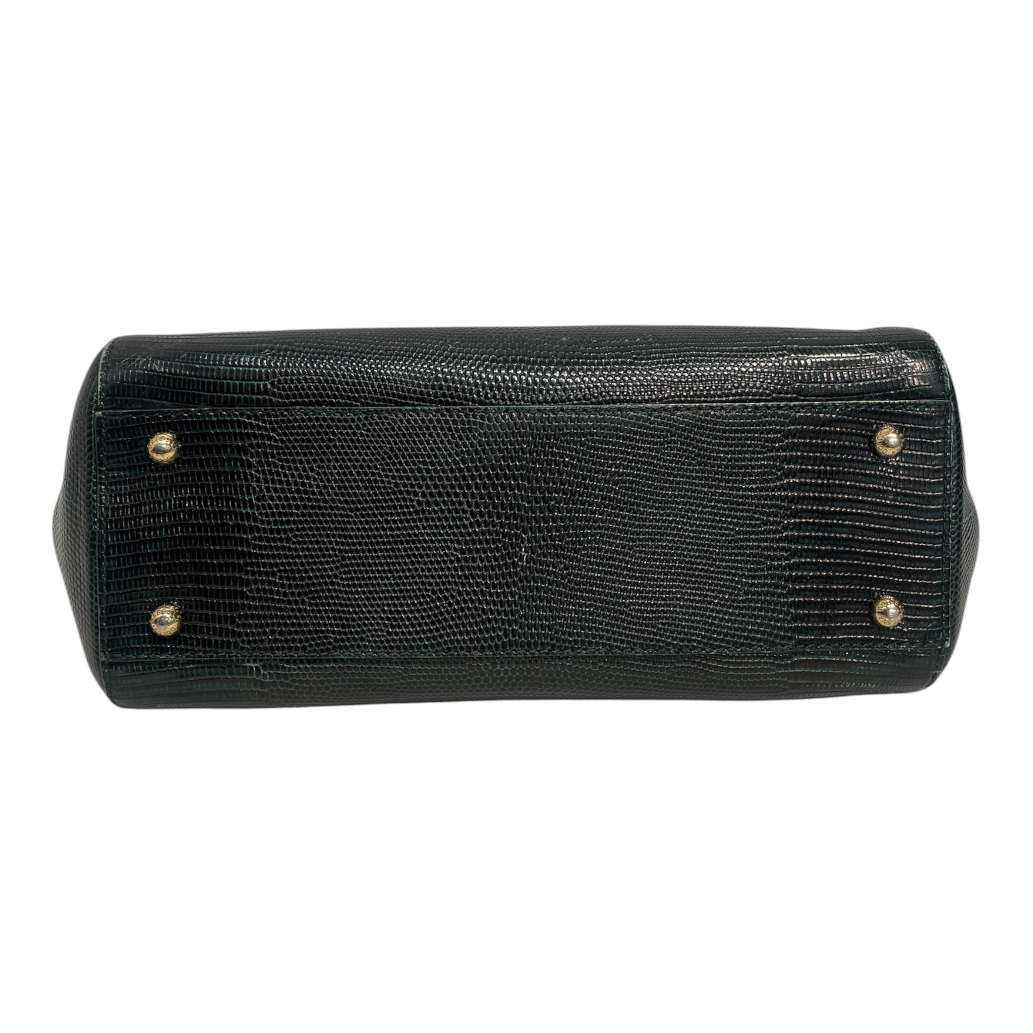 DOLCE&GABBANA/Hand Bag/Leather/GRN/MUTICOLOR CRYSTAL DG LOGO view 3