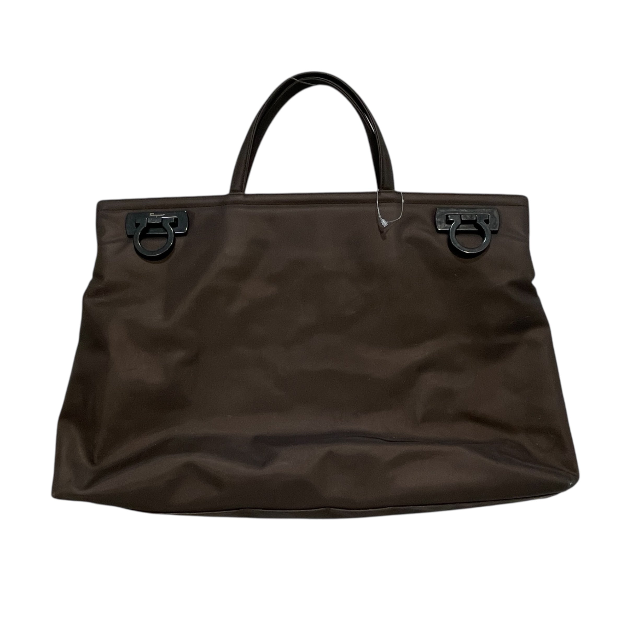 Salvatore Ferragamo/Tote Bag/Nylon/BRW/Gancini Large Tote view 1