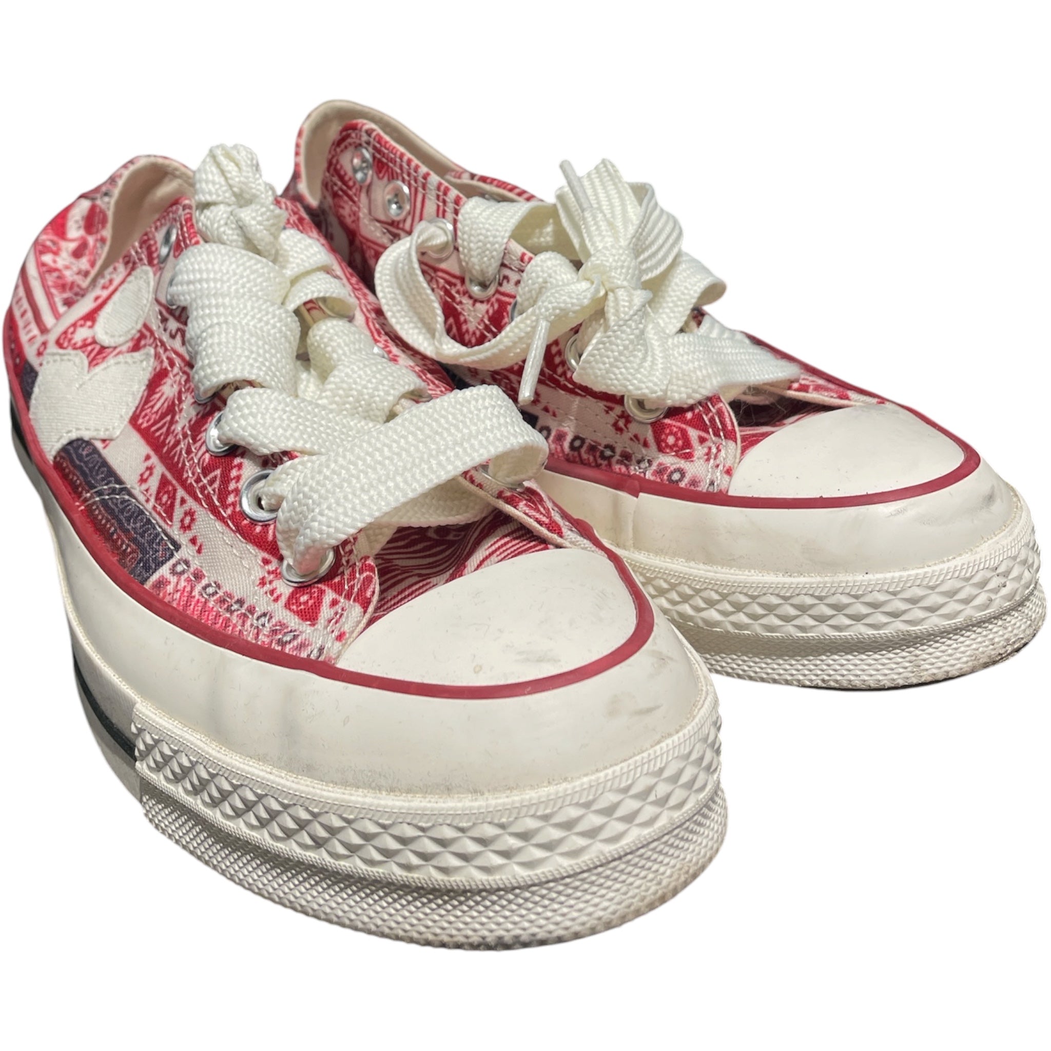 ISABEL MARANT/CONVERSE/Low-Sneakers/US 9/All Over Print/Cotton/RED/chuck 70 "red bandana" view 1