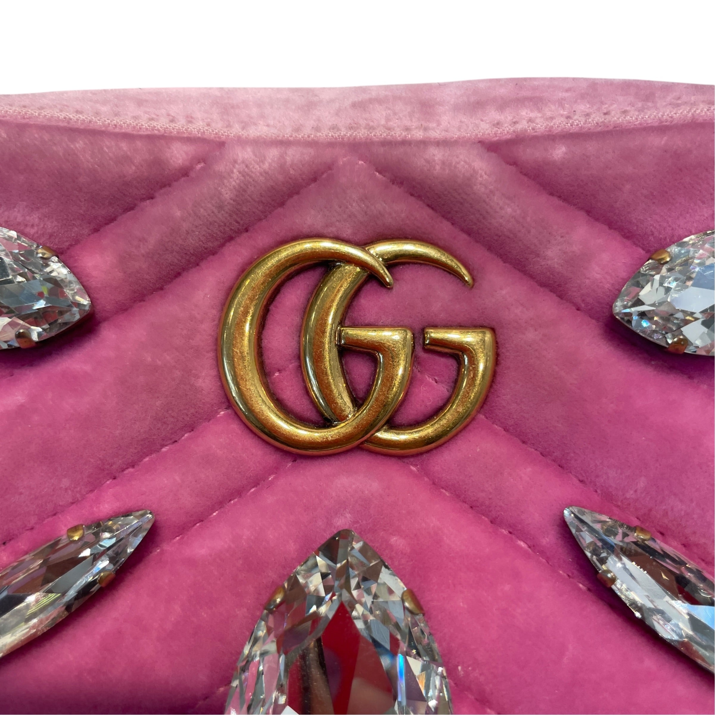GUCCI/Cross Body Bag/PNK/Matelasse Marquise Crystal view 6