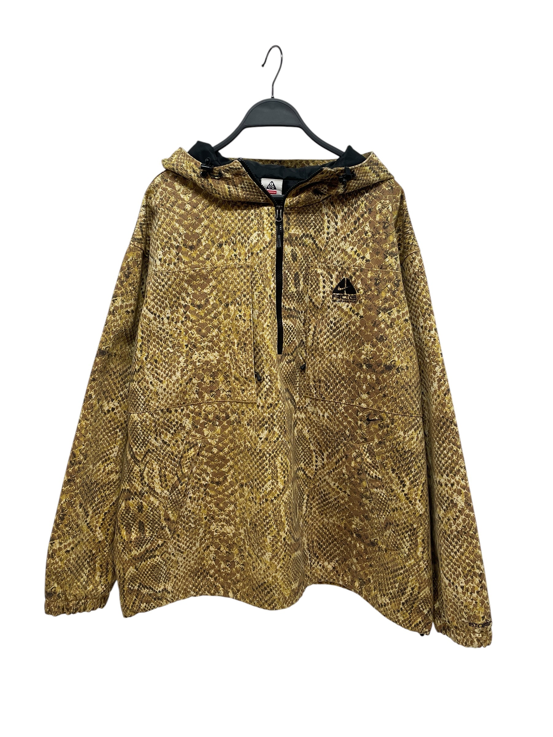 Supreme/NIKE ACG/Zip Up Hoodie/XL/All Over Print/Cotton/GLD/SNAKESKIN PULL-UP\FW 22' view 1