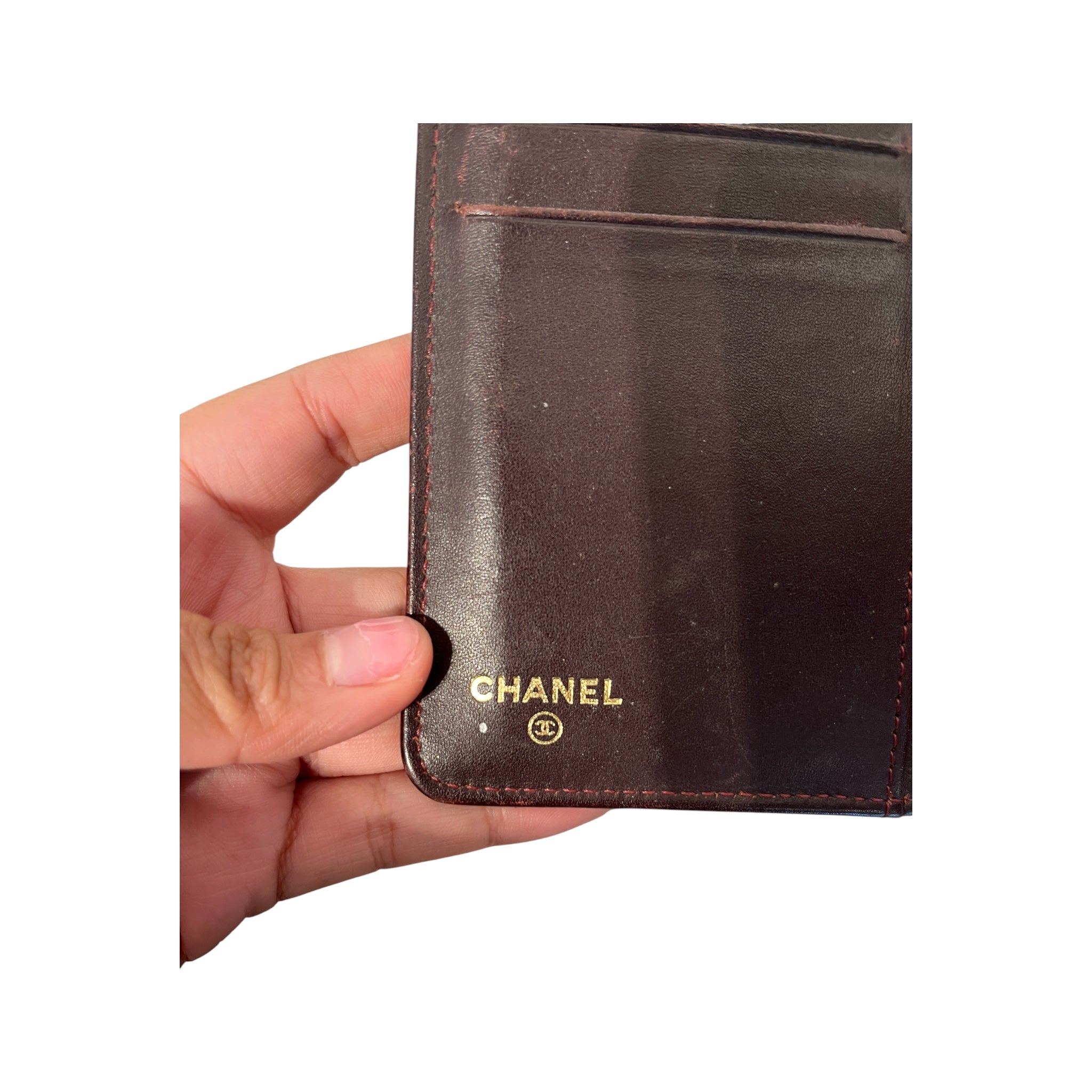 CHANEL/Trifold Wallet/Leather/BLK/L's/CAVIAR QUILTED ZIP POCKET view 5