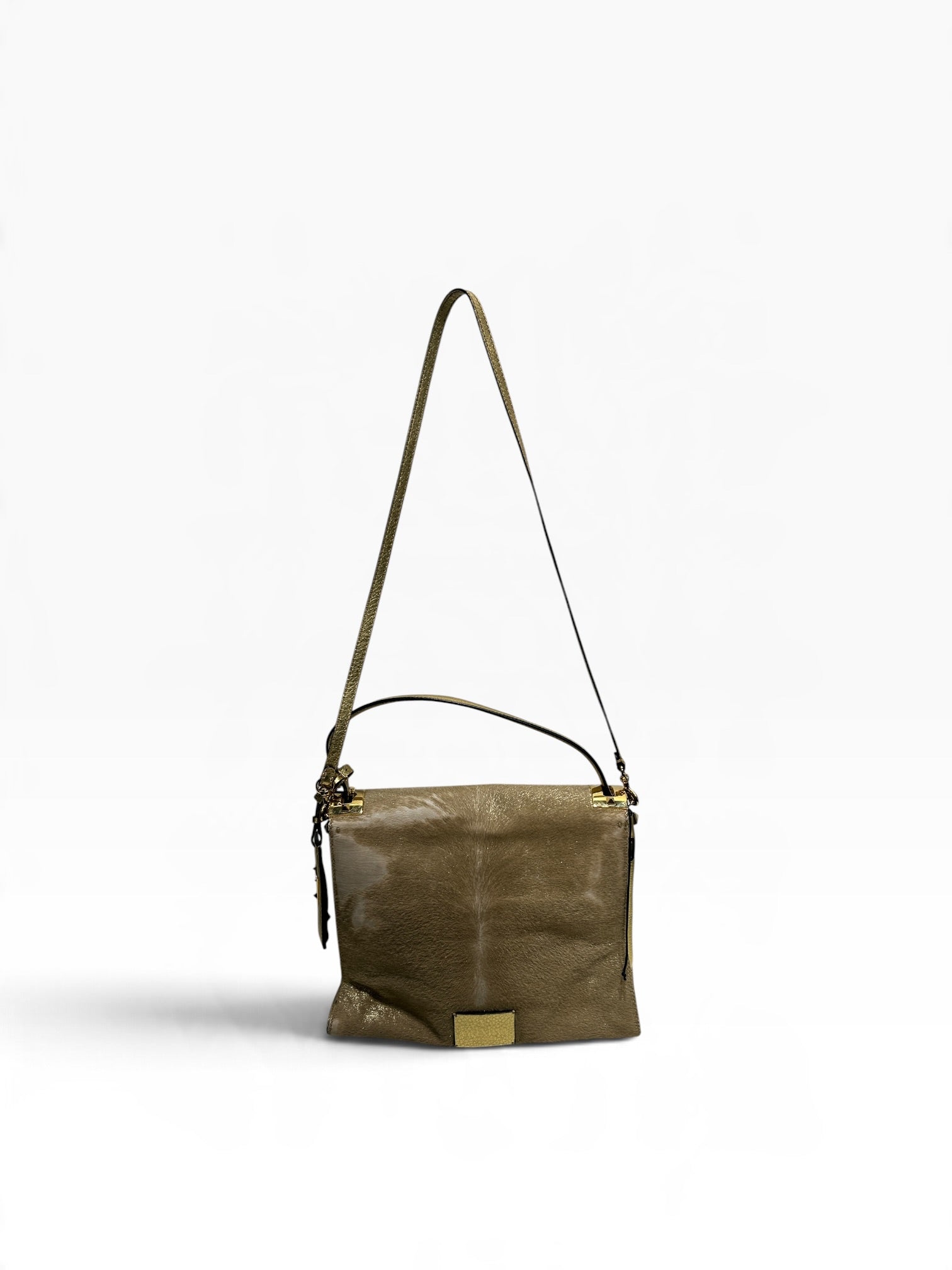 VALENTINO/Hand Bag/Fur/BEG/Rockstud Fur Bag view 1