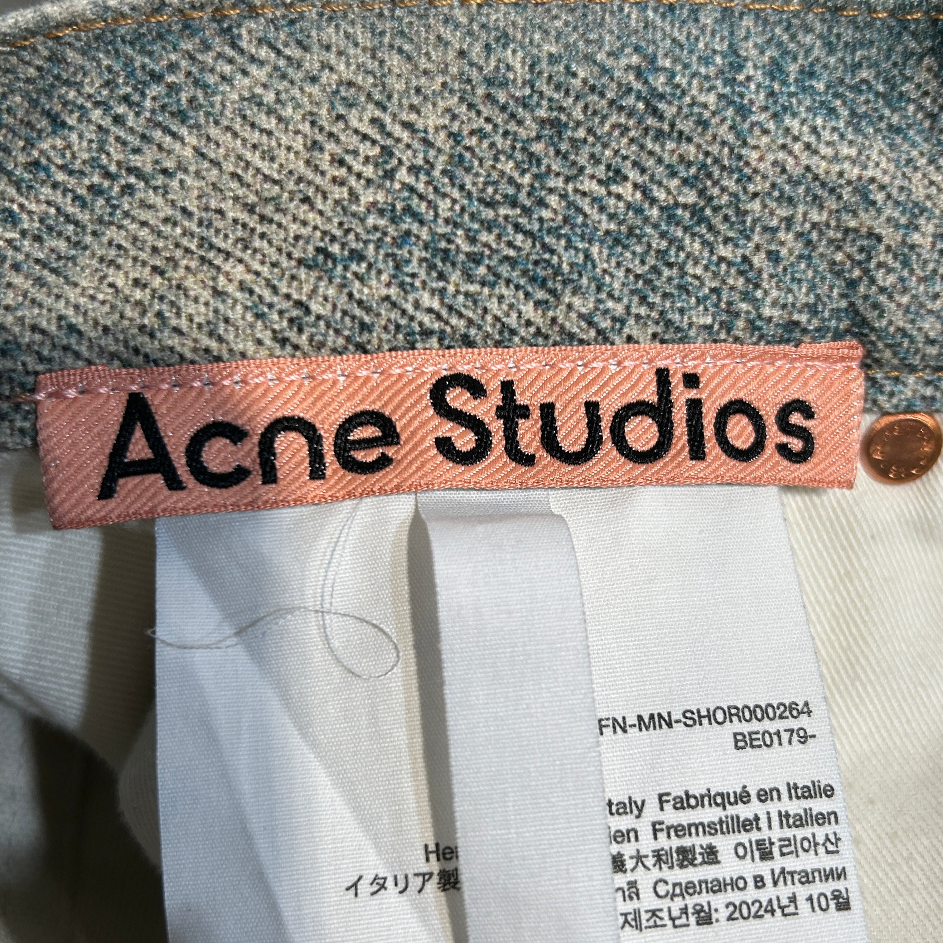 Acne Studios/Shorts/48/Denim/BLU/Trompe L'Ooeil Keychance Jort view 3