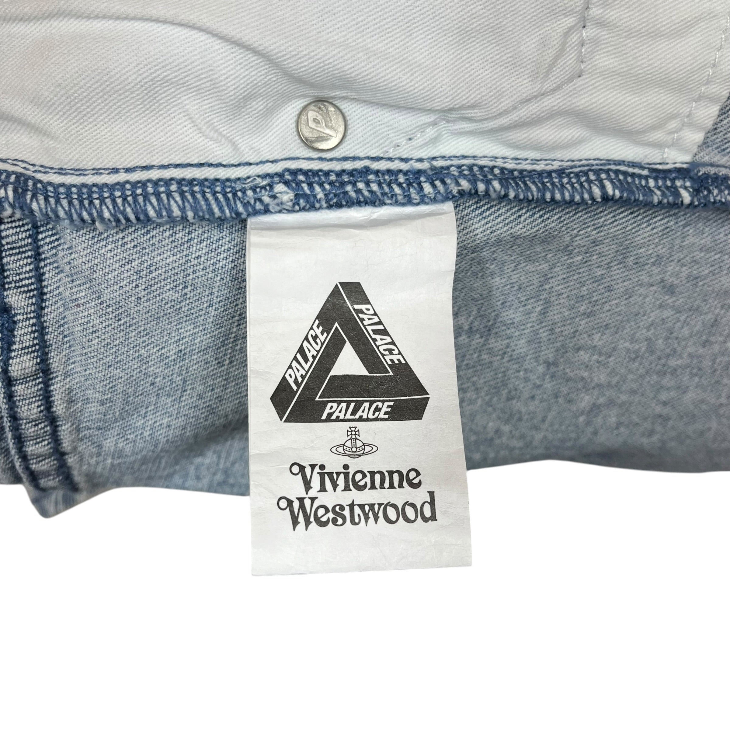 PALACE/Vivienne Westwood/Skirt/XL/All Over Print/Cotton/BLU/Mini Length/Monogram Logo Skirt view 4