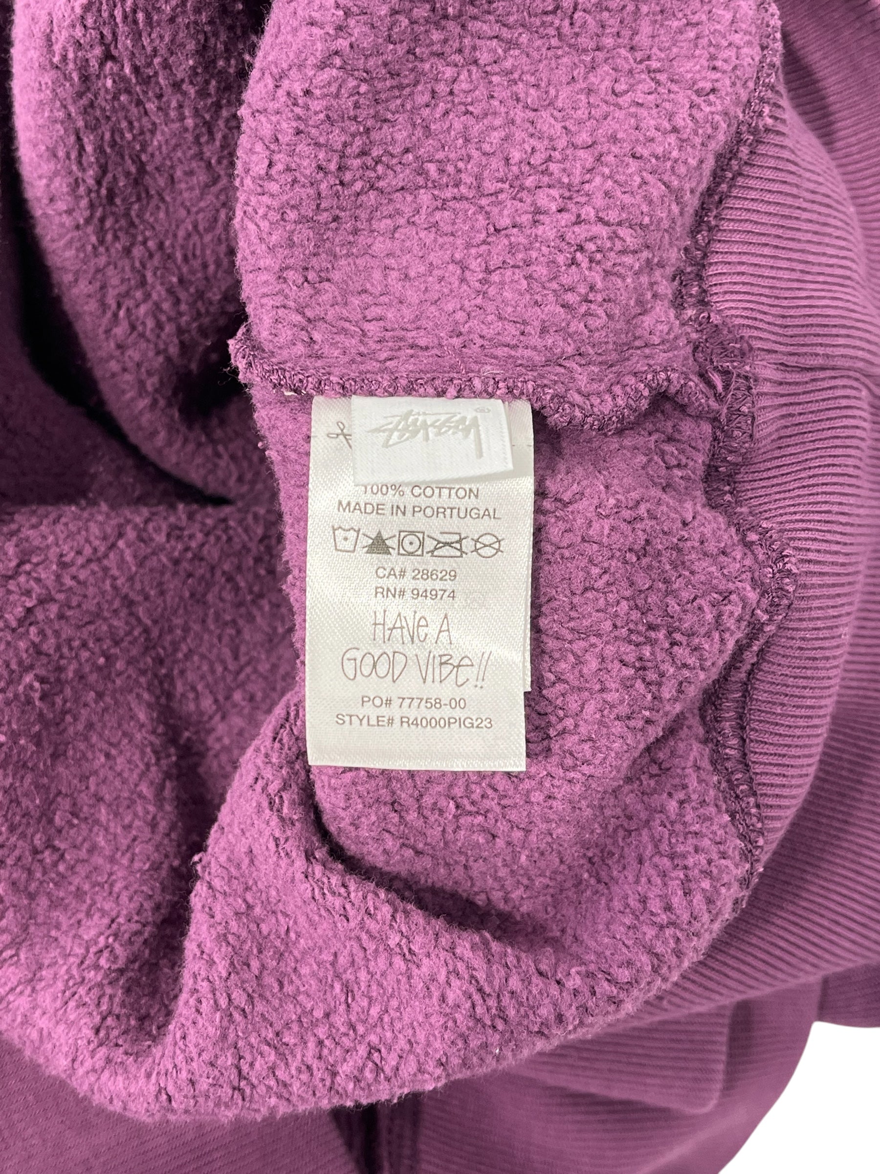 STUSSY/Hoodie/XXL/Cotton/PPL/NY EXCLUSIVE HOODIE PURPLE view 4