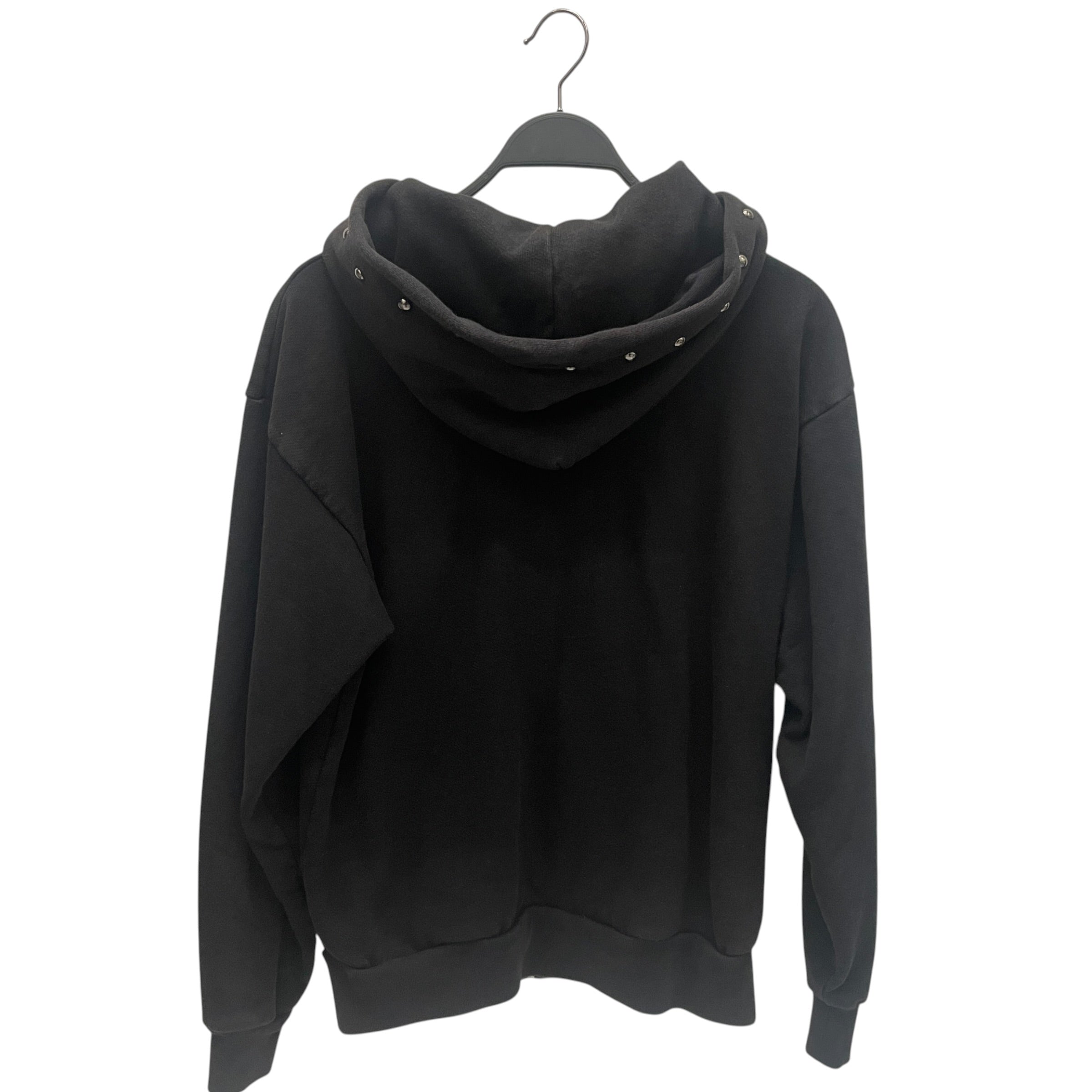 Sp5der/Hoodie/S/Cotton/BLK/studded zip up view 2
