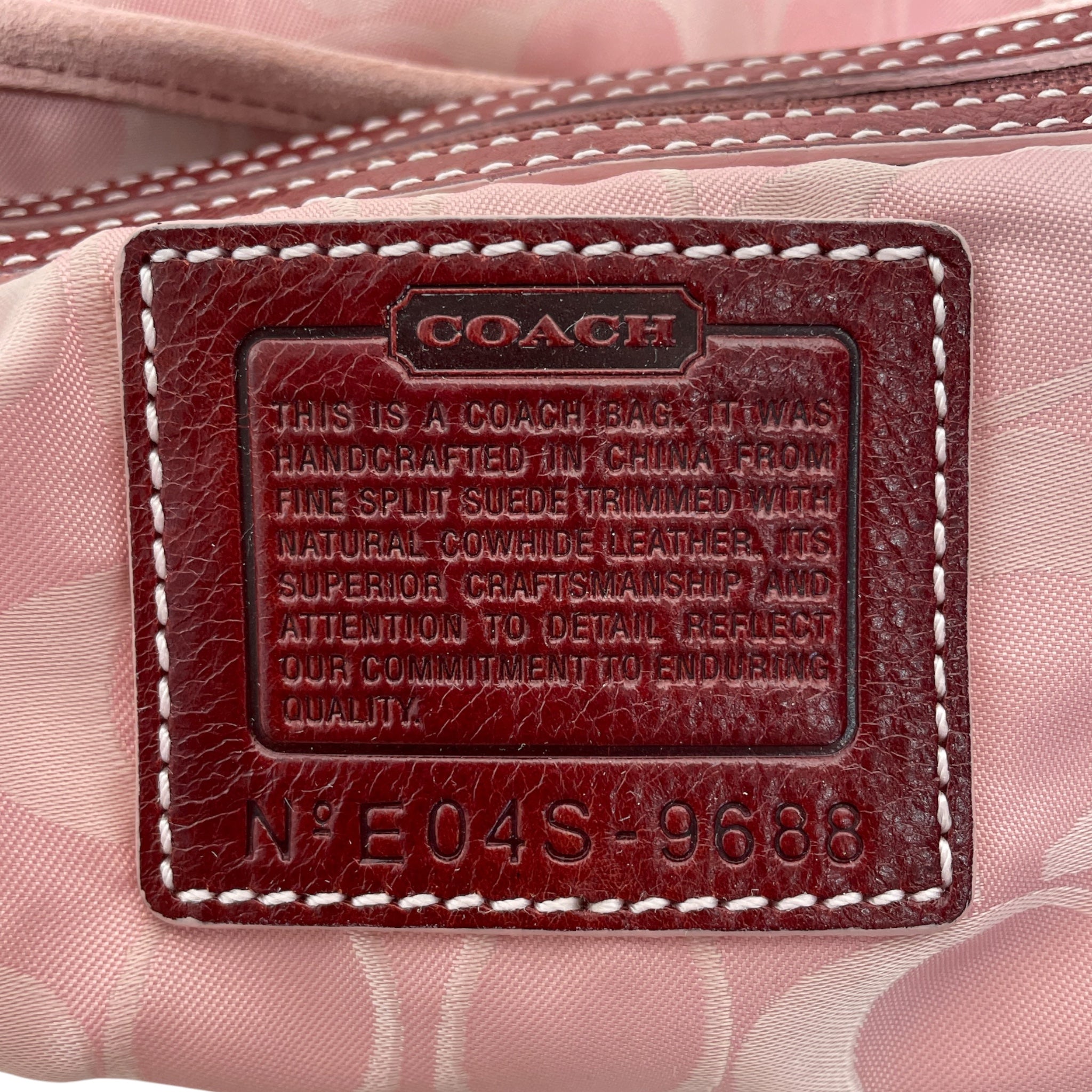 COACH/Hand Bag/Suede/PNK/Y2K Suede Soho Shoulder Bag view 4