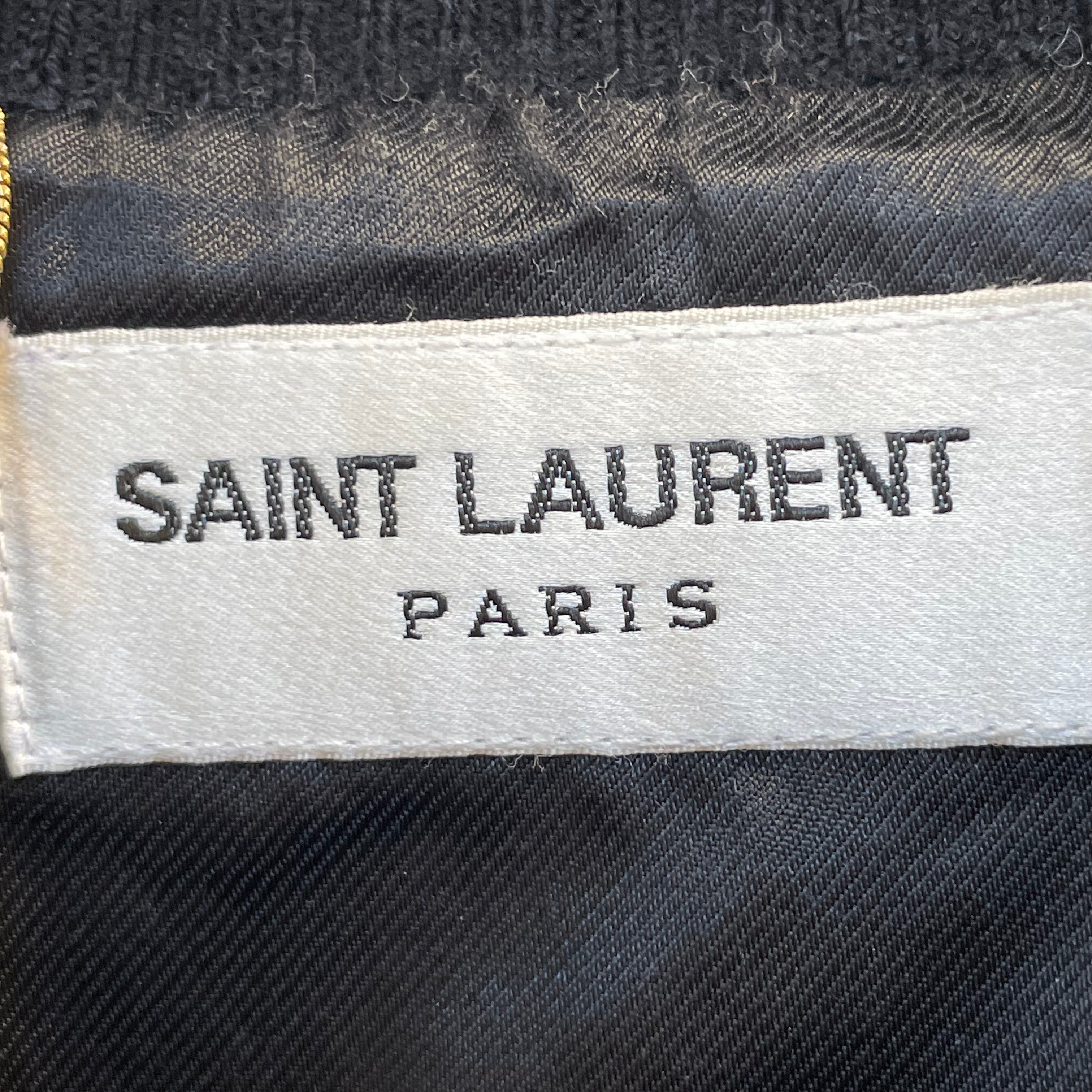 SAINT LAURENT/Baseball Jkt/36/Wool/WHT/ view 4
