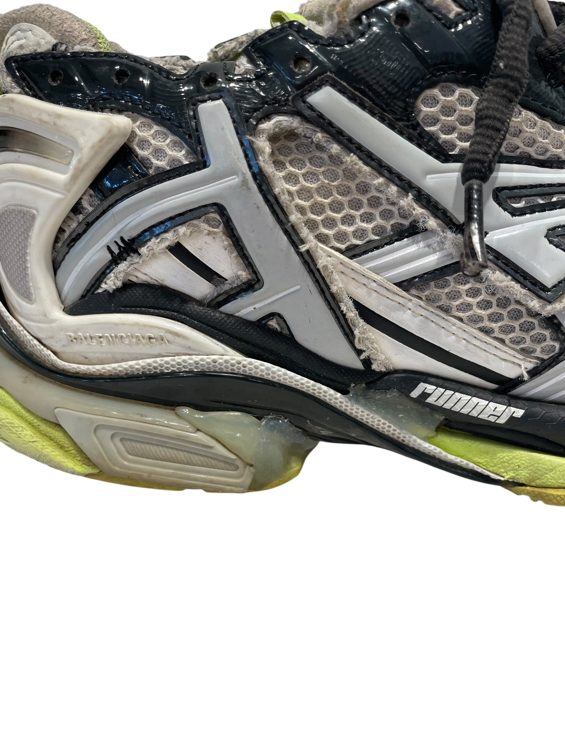 BALENCIAGA/Low-Sneakers/EU 43/GRY/Runner "Fluo Yellow" view 7