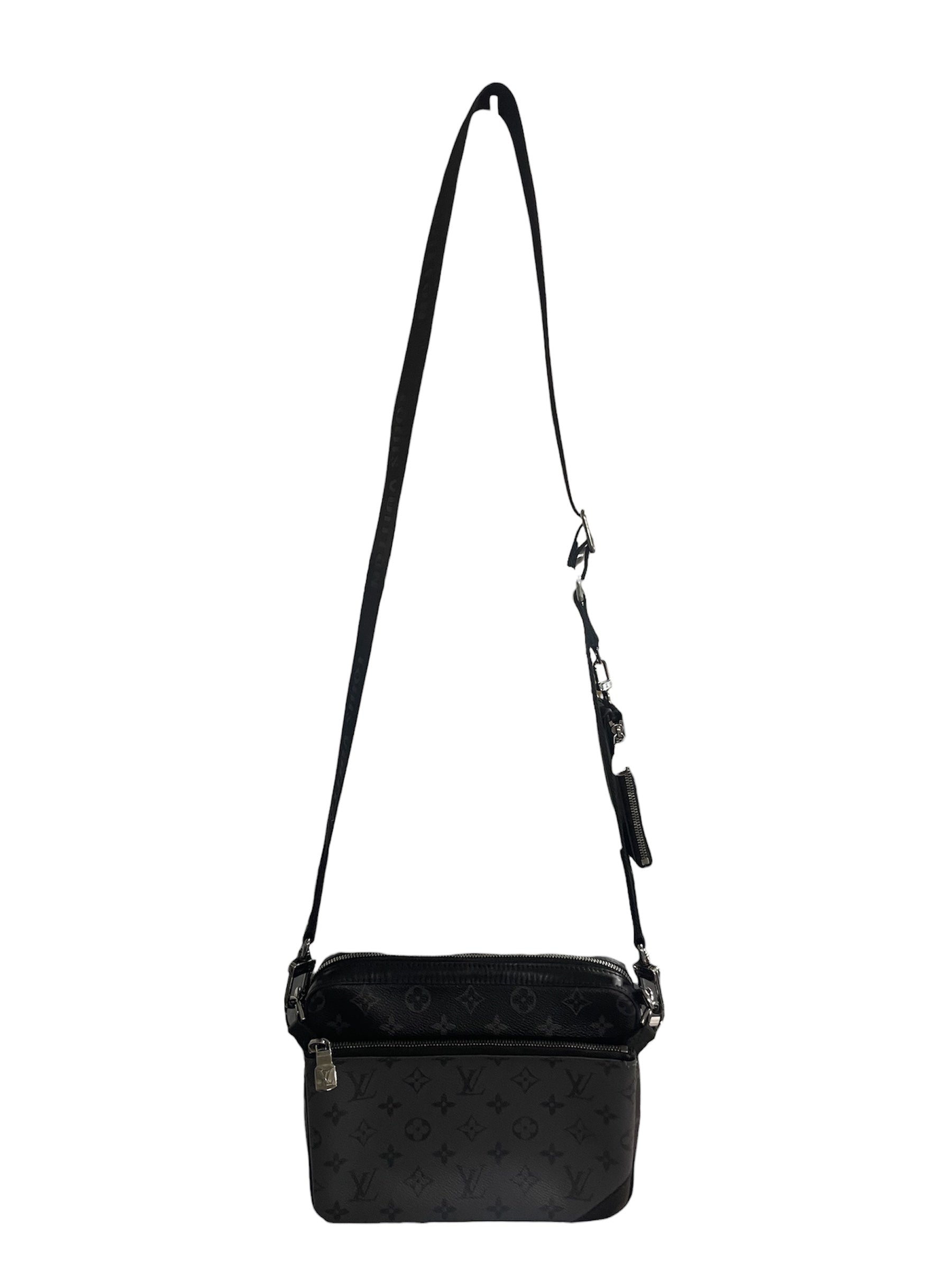LOUIS VUITTON/Cross Body Bag/Monogram/Leather/BLK/3 BAGS view 1