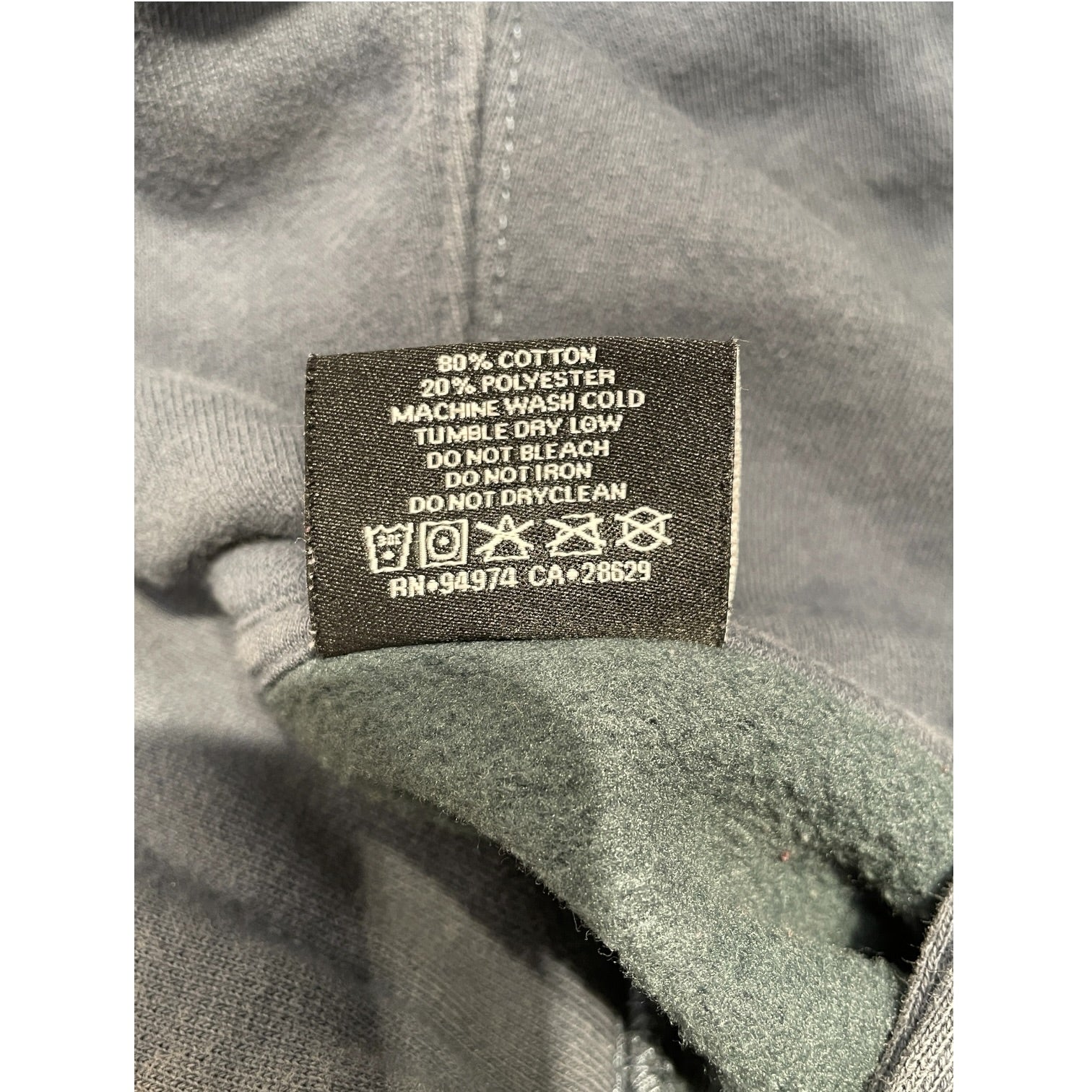 STUSSY/Hoodie/M/Cotton/NVY/DULL NAVY LRG LOGO ON BACK view 4