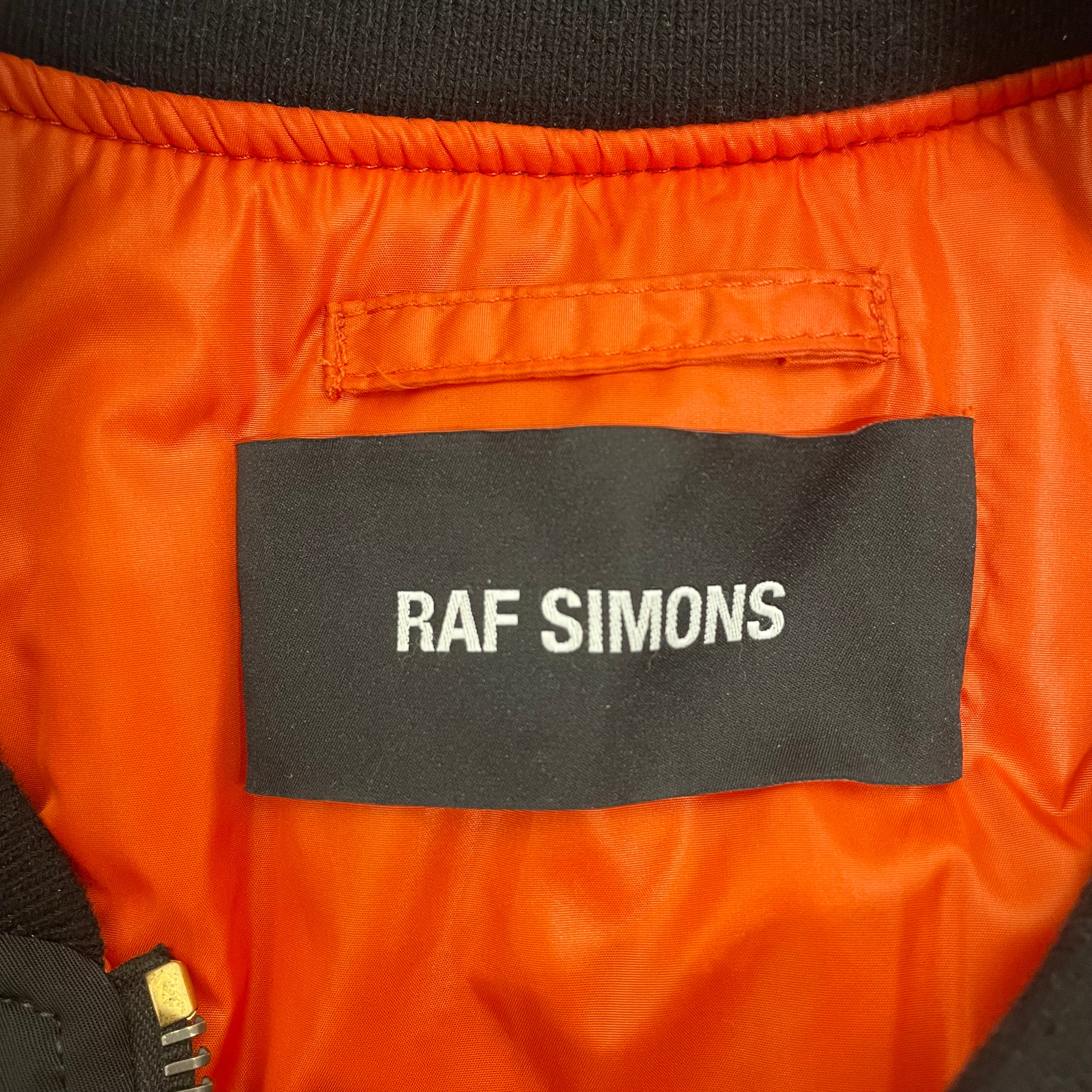 RAF SIMONS/Military Jkt/50/Polyester/BLK/G(H)OST Bomber Jacket view 4