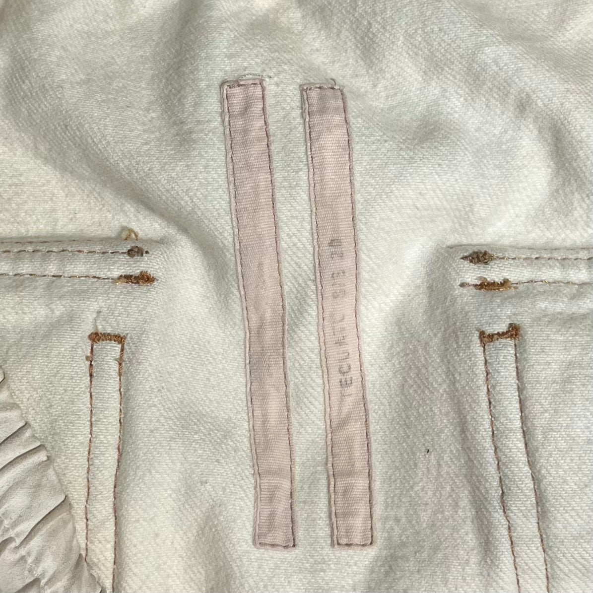 Rick Owens/Shorts/40/Cotton/CRM/waxed cargo shorts view 4