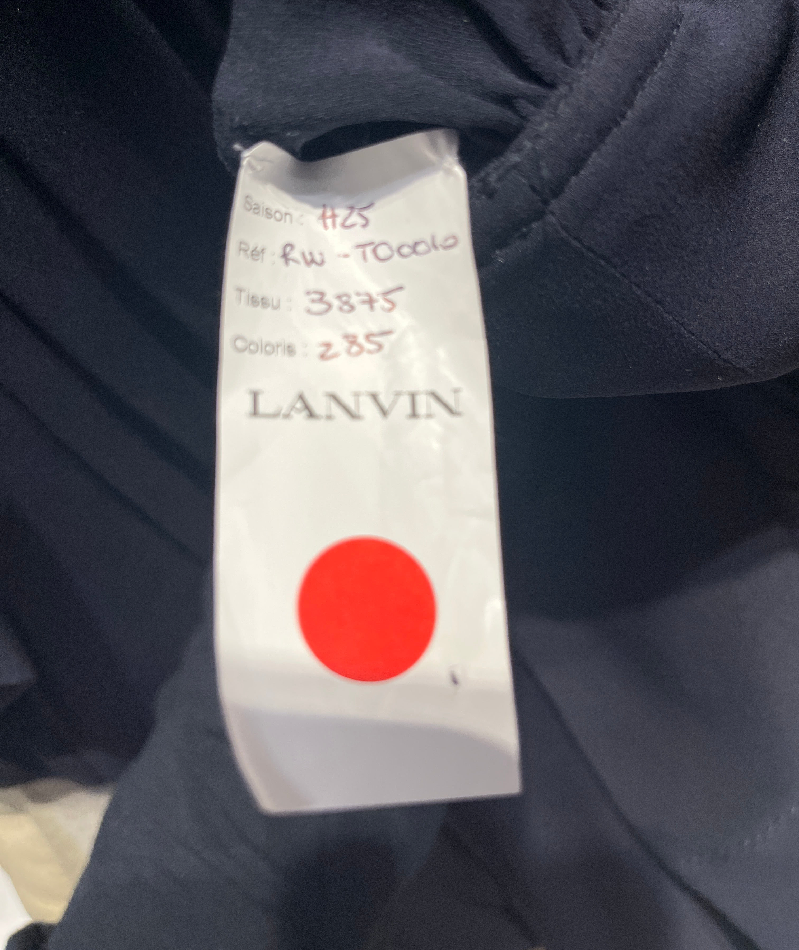 LANVIN/Blouse/S/NVY/LANVIN 2025 RUNWAY BLOUSE view 3