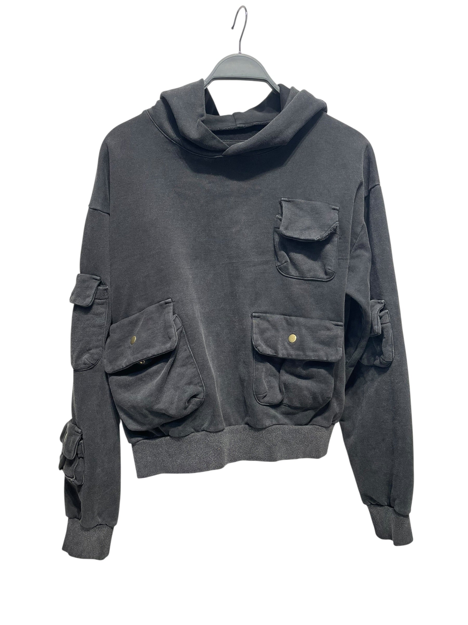 KODY PHILLIPS/Hoodie/S/Cotton/BLK/CARGO POCKET HOODIE view 1