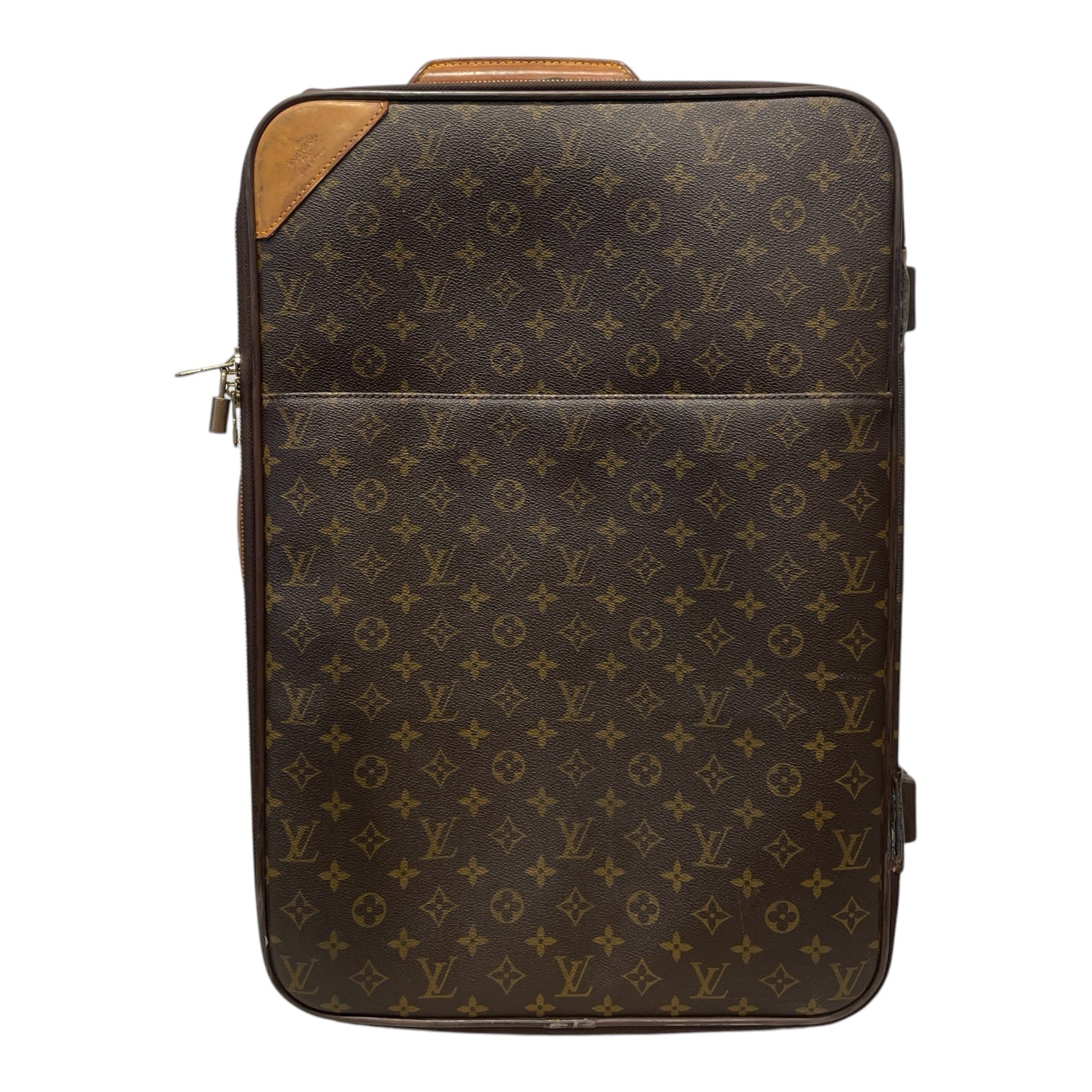 LOUIS VUITTON/Luggage/Monogram/Leather/BRW/Pegase 55 view 1