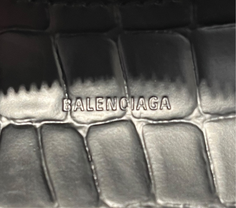 BALENCIAGA/Cross Body Bag/Leather/BLK/MINI CITY BAG