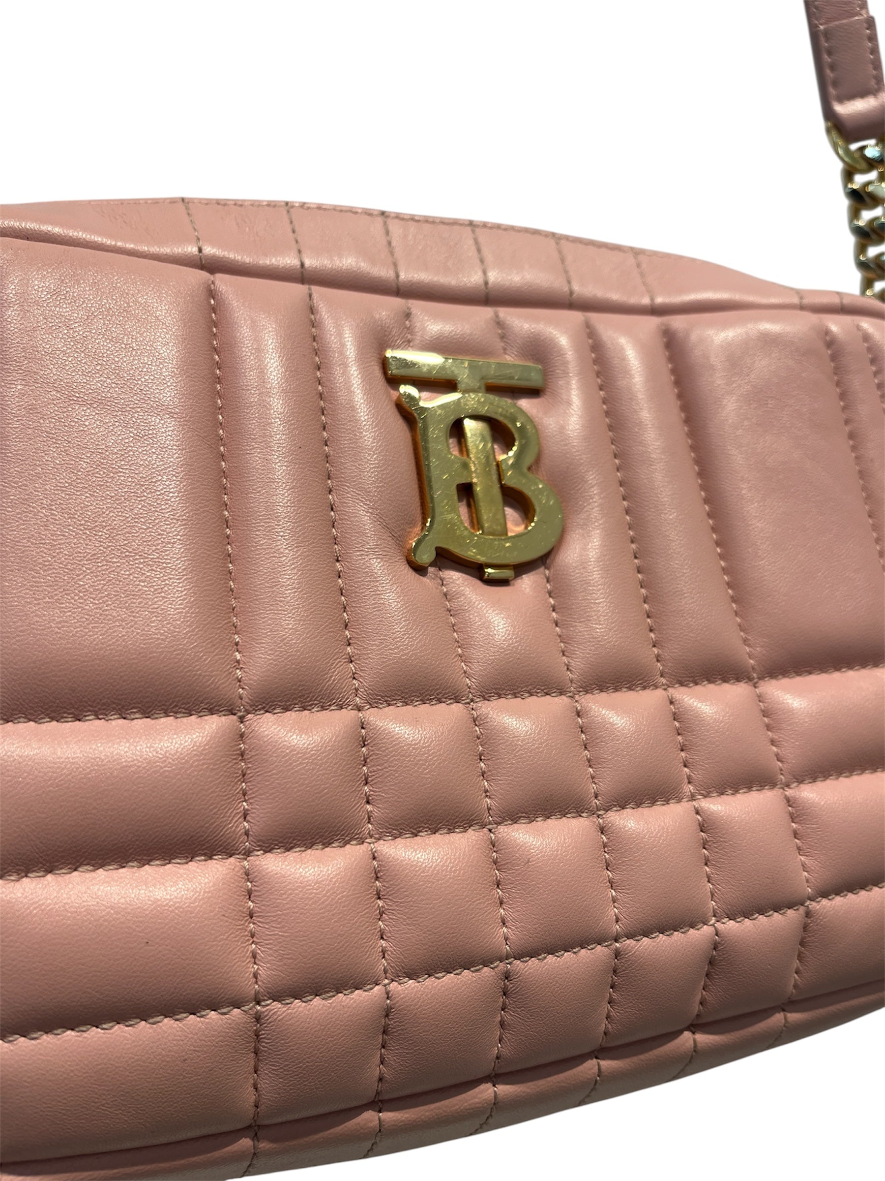 BURBERRY/Cross Body Bag/Leather/PNK/QUILTED LOLITA view 6