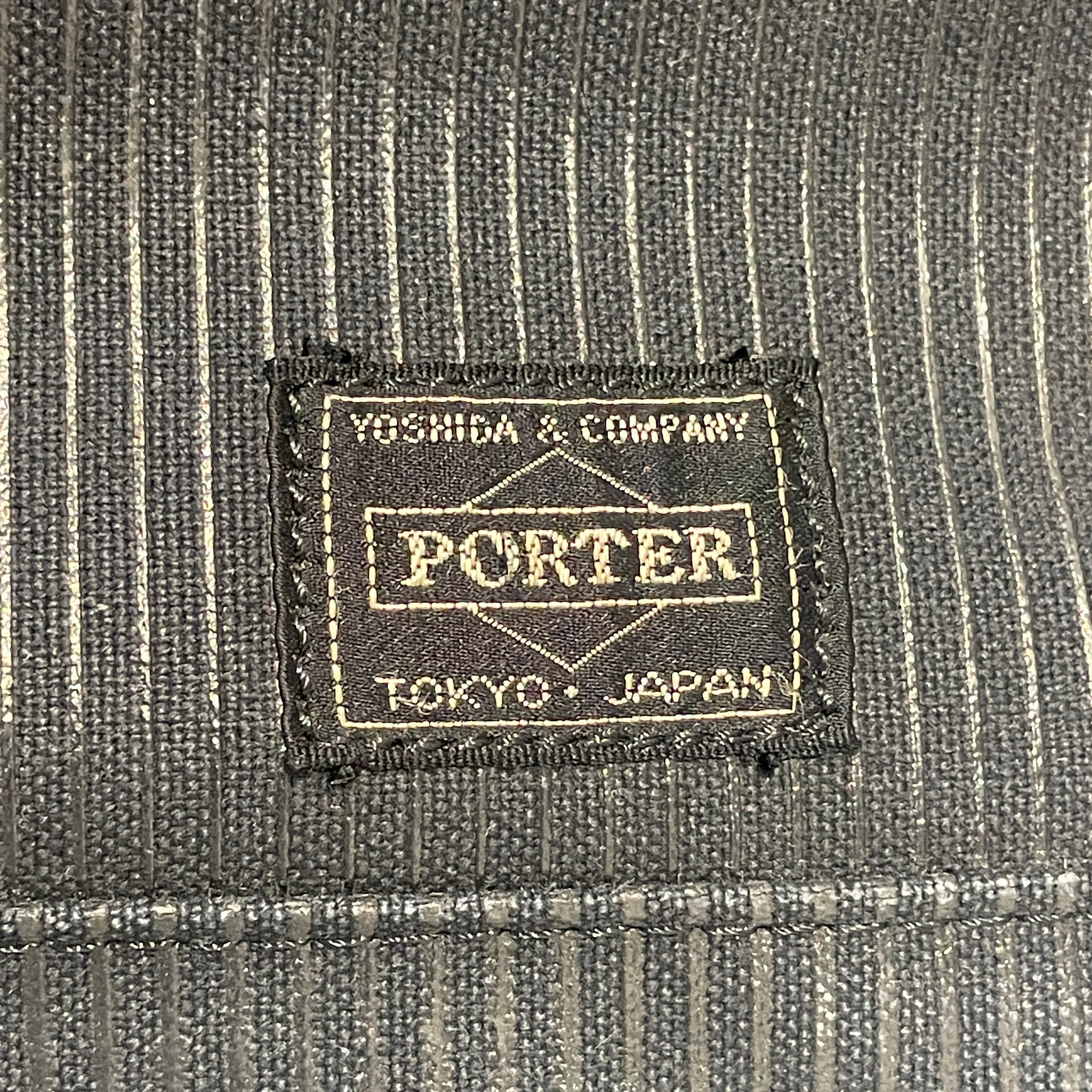 PORTER/Boston Bag/Stripe/Nylon/NVY/DOUBLE ZIP SHINY PINSTRIPE view 6