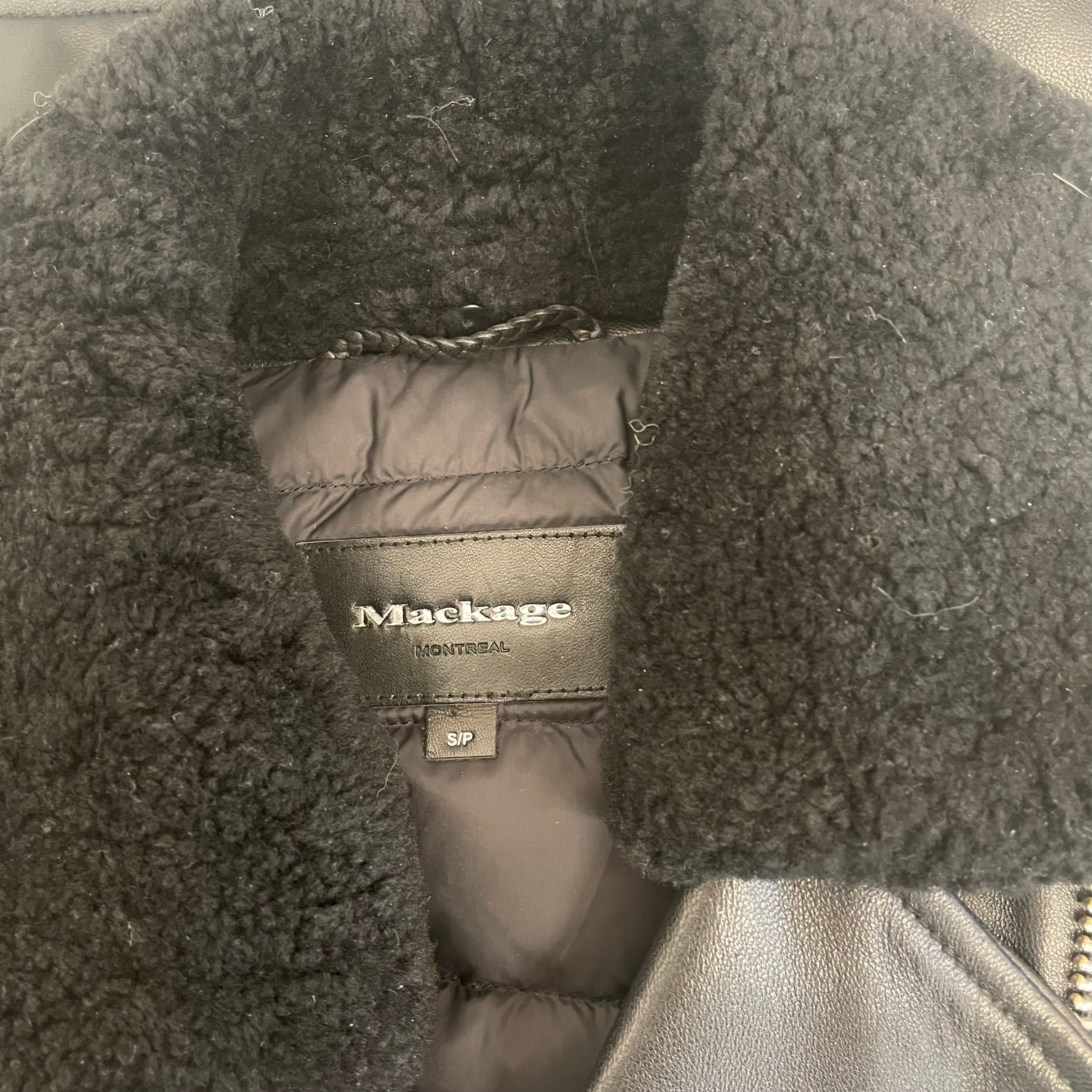 MACKAGE/Leather Jkt/S/Leather/BLK/BLACK SHERPA LINED view 3