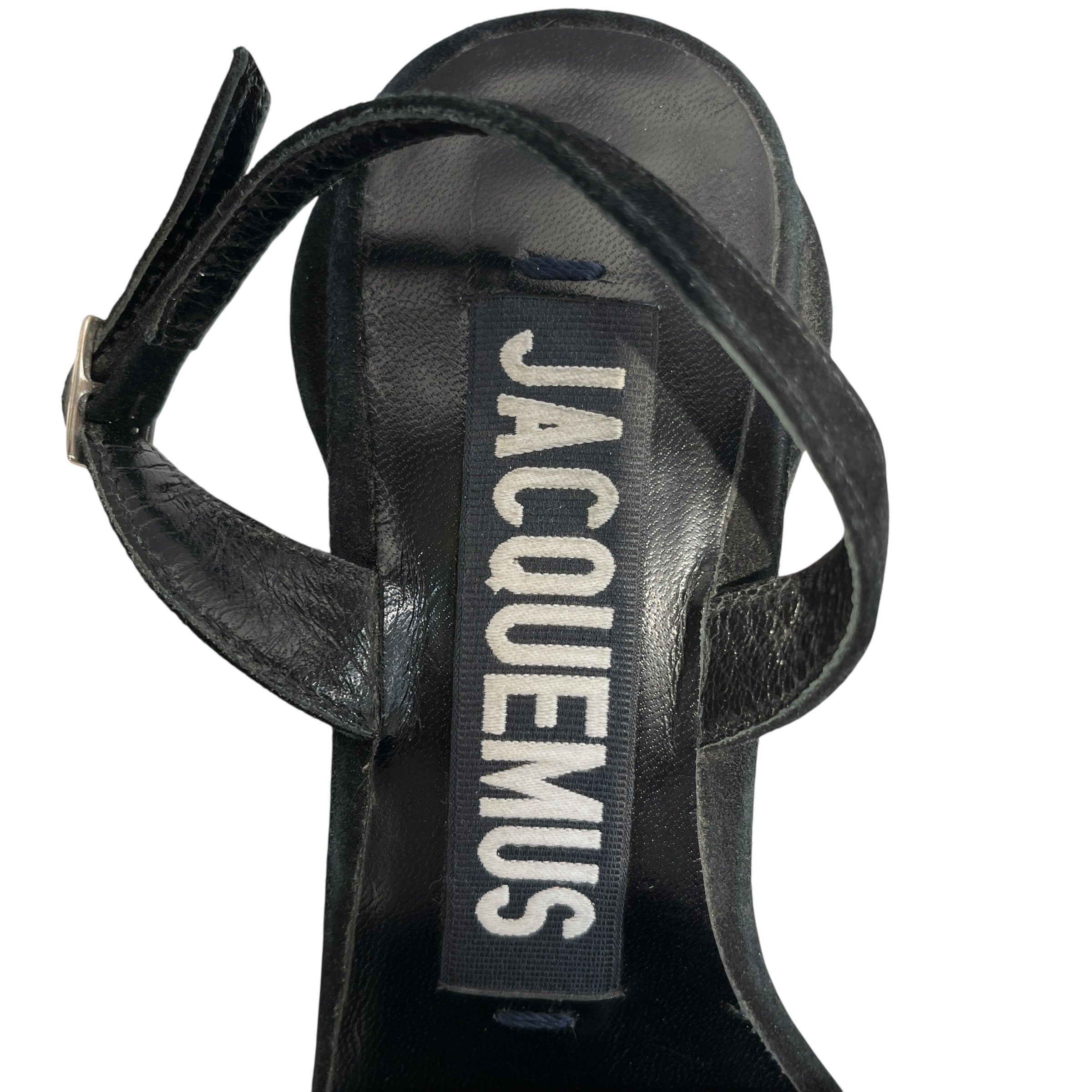 JACQUEMUS/Heels/EU 37/BLK/Square and circle detail view 3