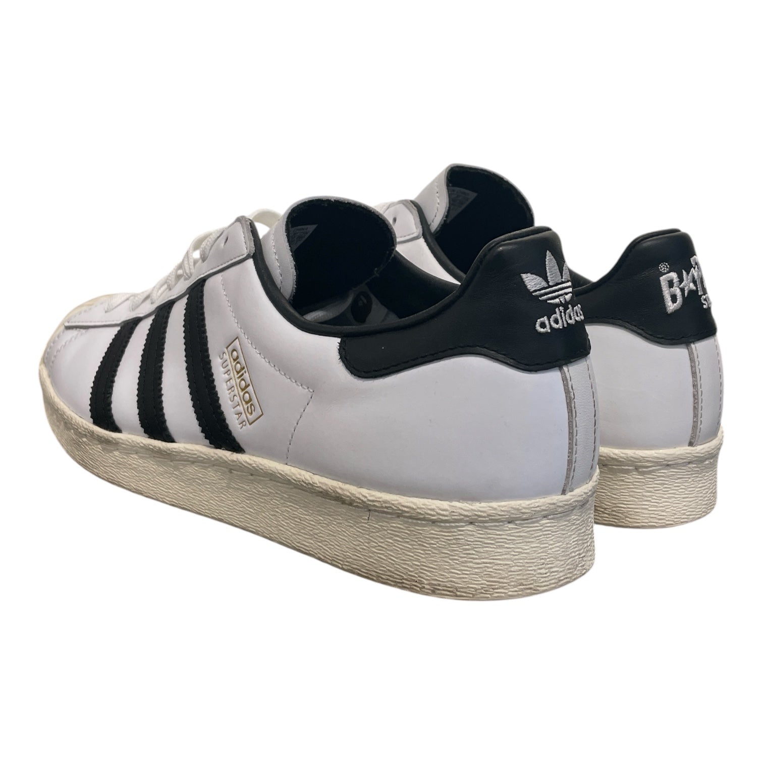 adidas/SUPER STAR 80S BAPE/Low-Sneakers/US 11/Leather/WHT/GZ8980 view 2