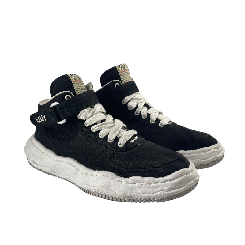MIHARA YASUHIRO/Hi-Sneakers/US 8/Cotton/BLK/STRAP