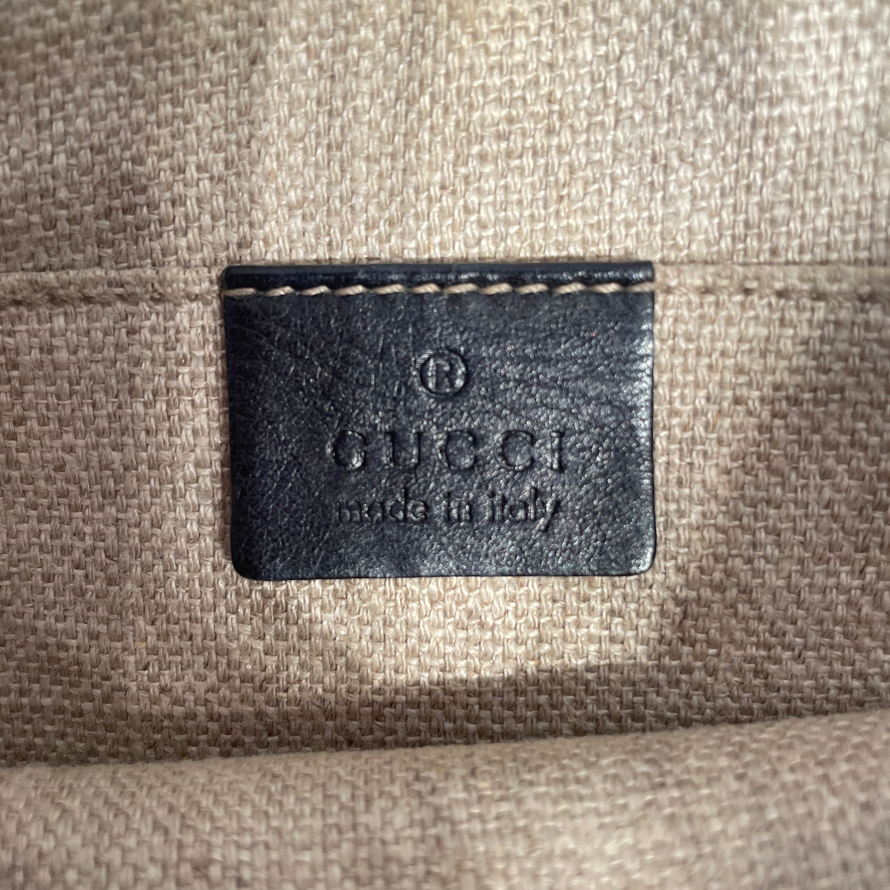 GUCCI/Cross Body Bag/Leather/GRY/red blu stripe view 5