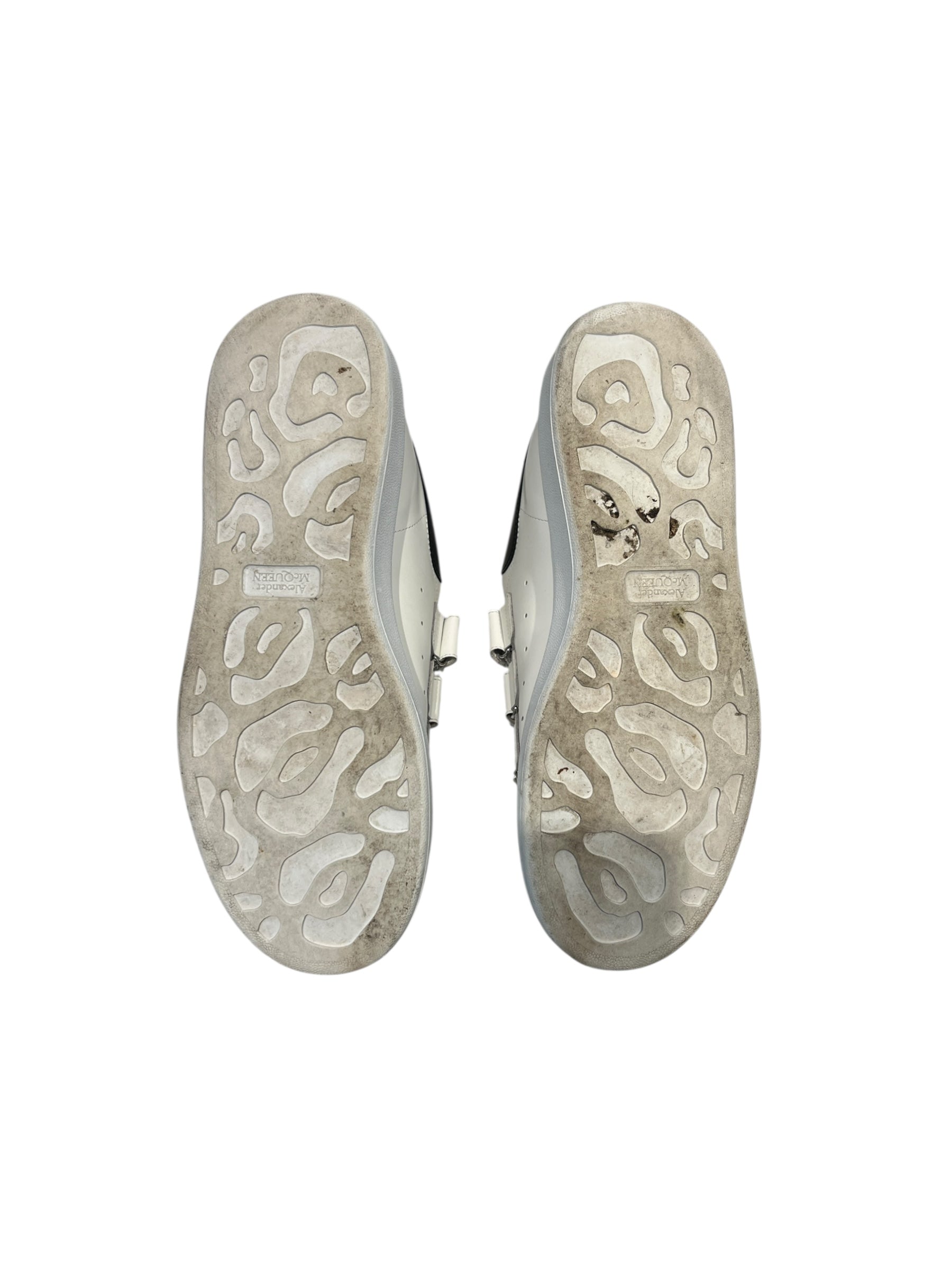 Alexander McQueen/Low-Sneakers/EU 44/Leather/WHT/OVERSIZED SOLE TRAINERS STRAPS view 3