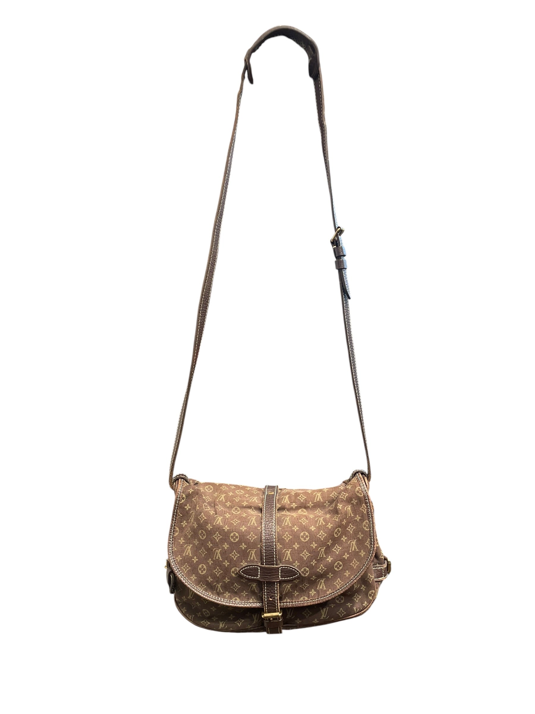 LOUIS VUITTON/Bag/Monogram/BRW/Mini Lin nSaumur 30 MB2018 view 2