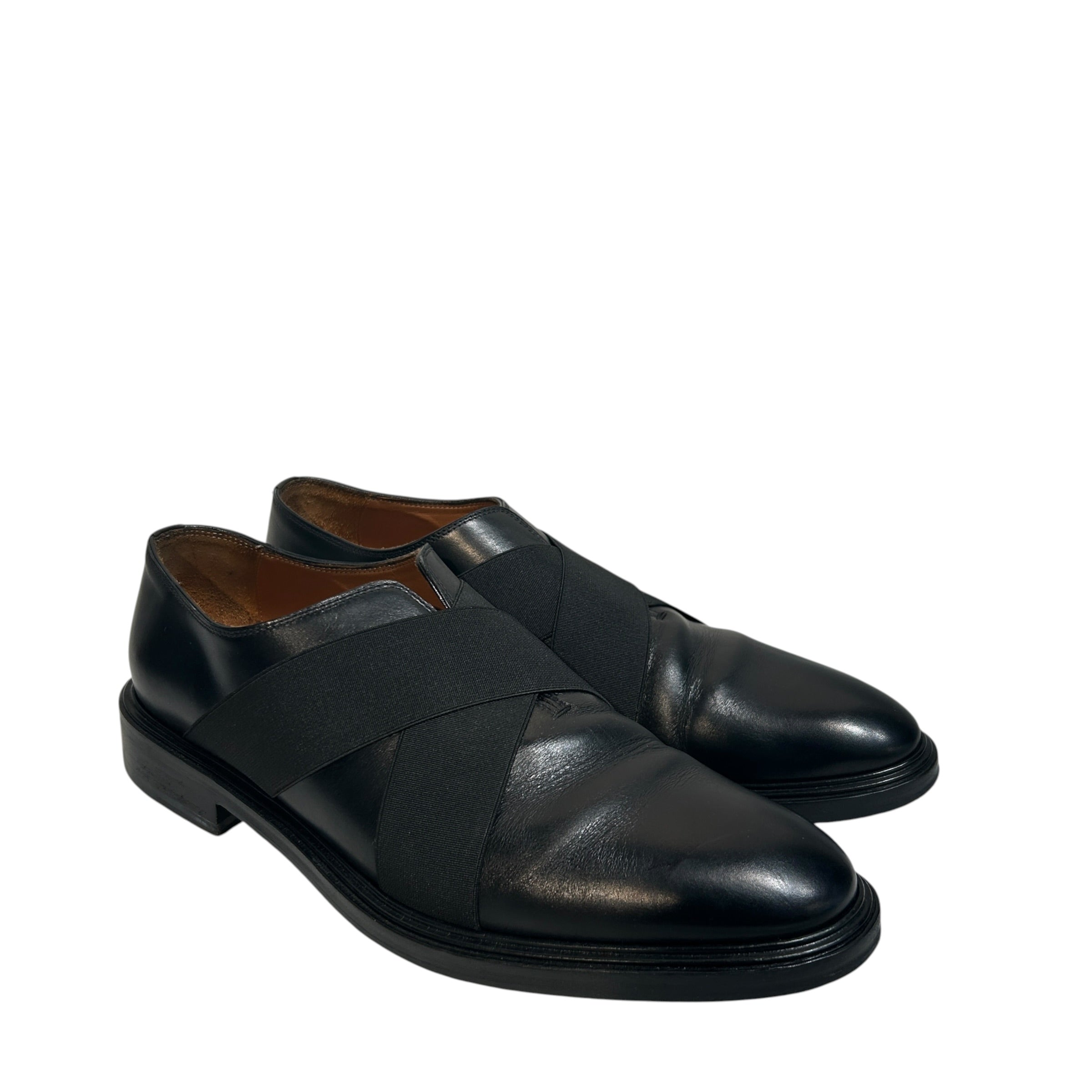 GIVENCHY/Dress Shoes/EU 44/Leather/BLK/Cross Strap Elastic view 1