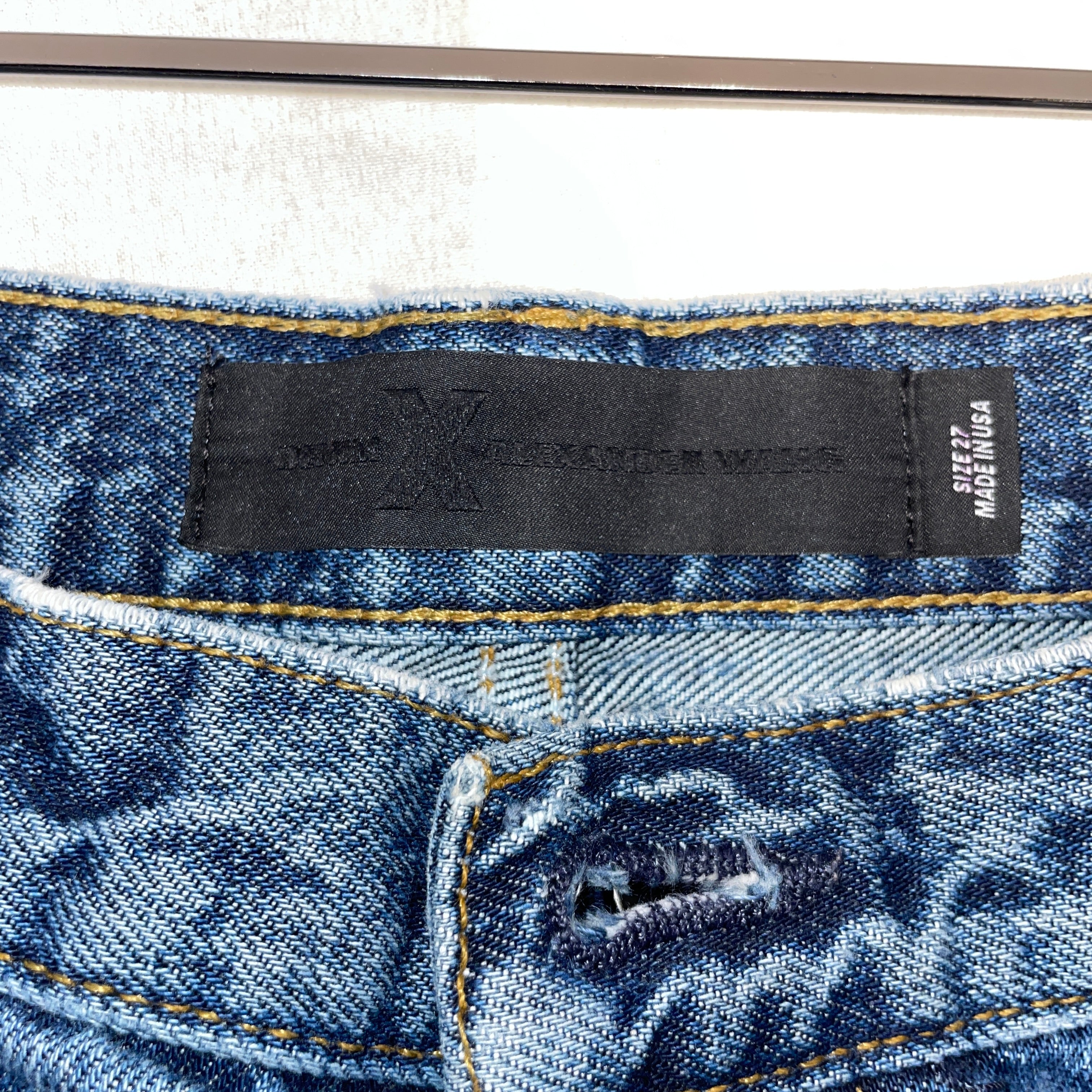 Alexander Wang/Straight Pants/27/Cotton/BLU/ view 3