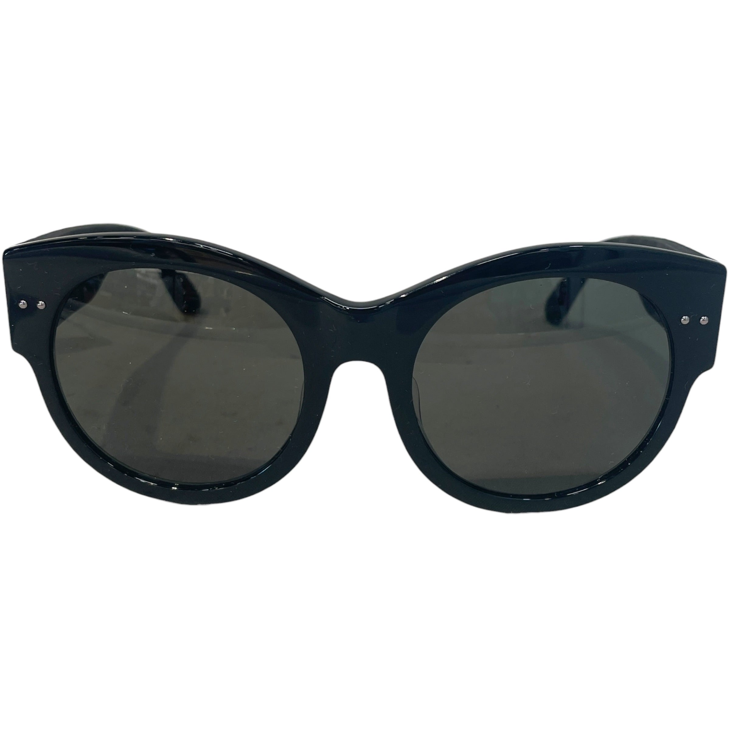 BOTTEGA VENETA/Sunglasses/Celluloid/BLK/Intrecciato Leather view 1