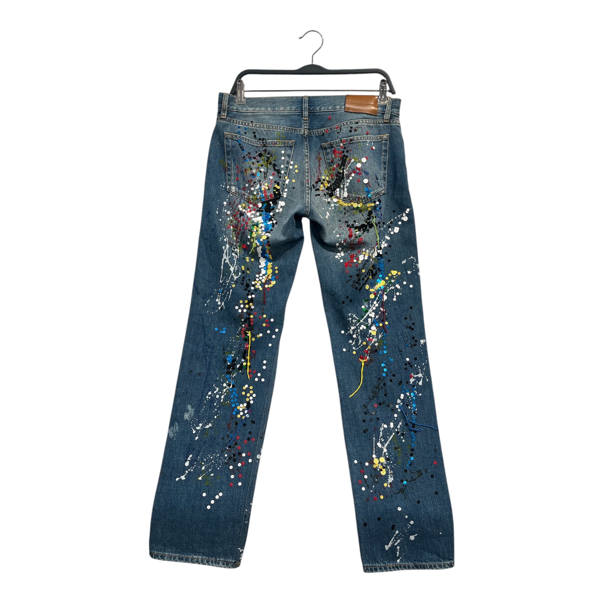 RALPH LAUREN/Bottoms/Cotton/BLU/SEQUIN AND PAINT SPLATTER view 2