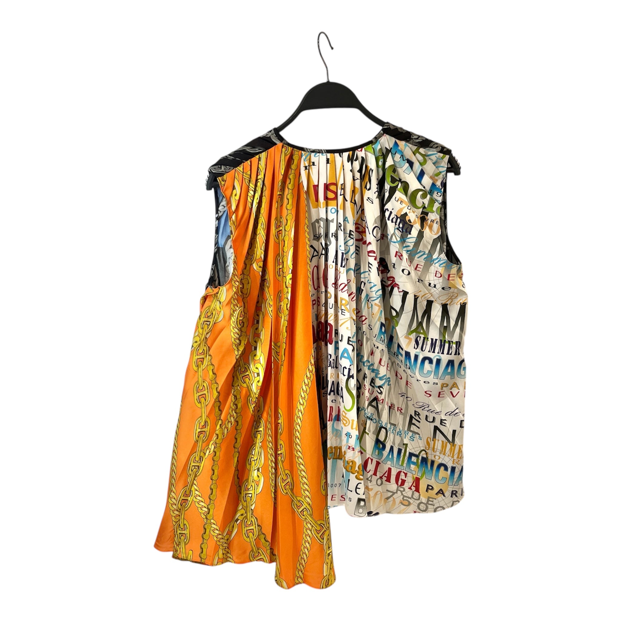 BALENCIAGA/SS Blouse/38/All Over Print/Cotton/BLK/balenciaga on front mult color view 2
