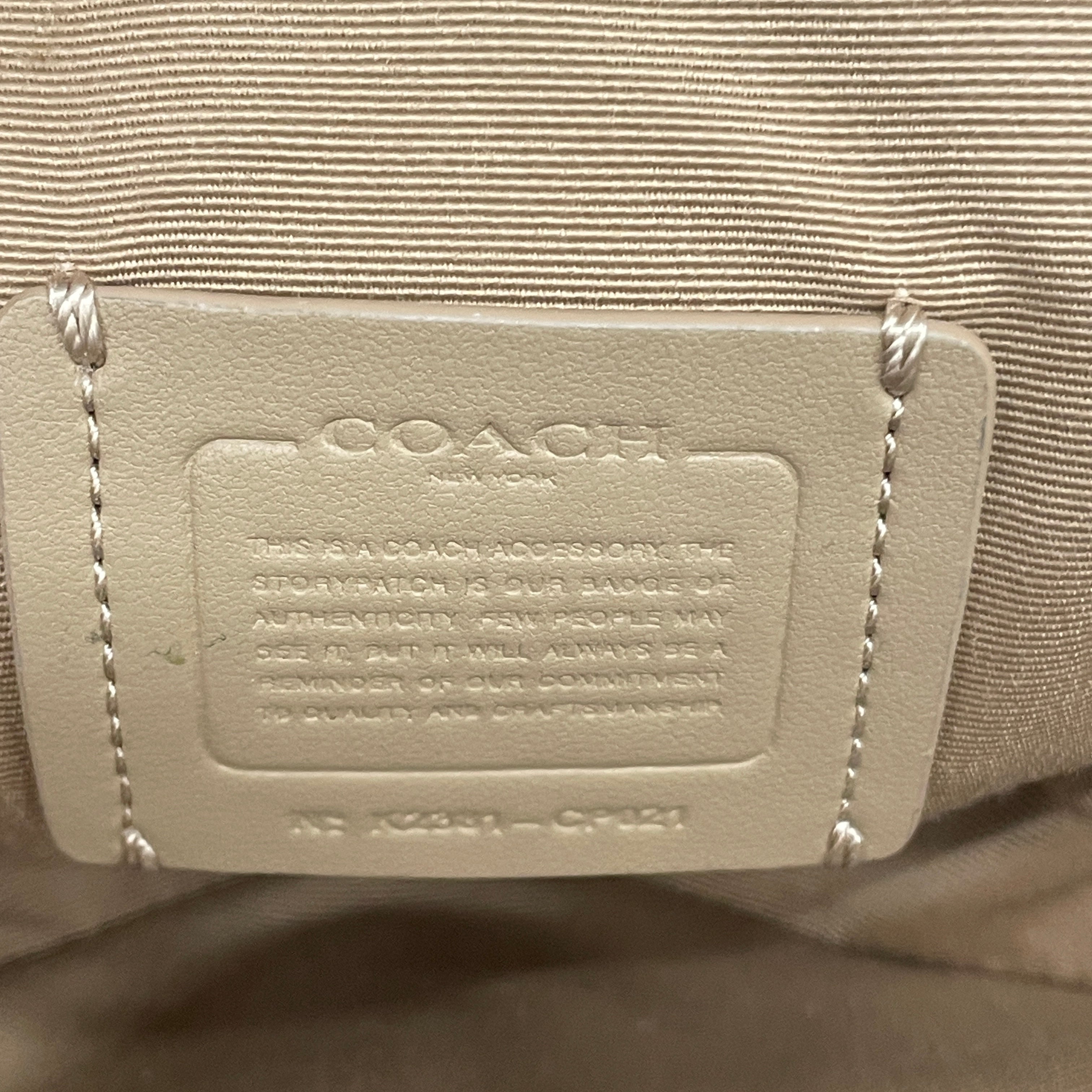 COACH/Bag/Monogram/Leather/BEG/heart crossbody/top handle <3 view 4