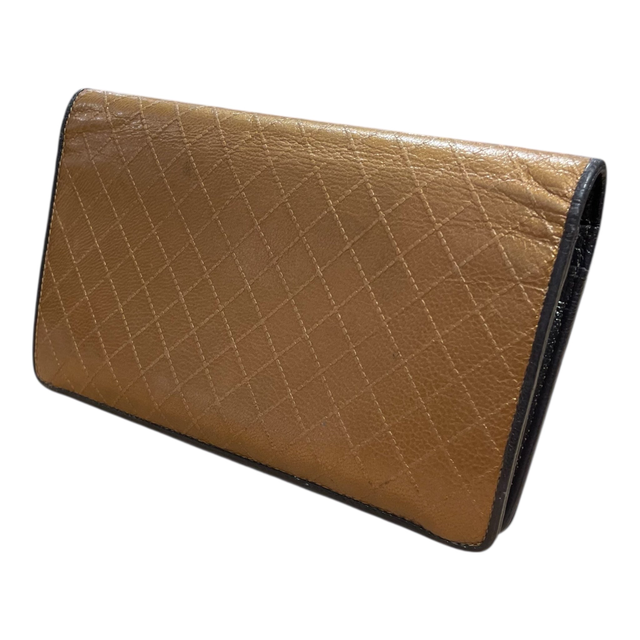 CHANEL/Long Wallet/GLD/quilted leather long wallet view 2